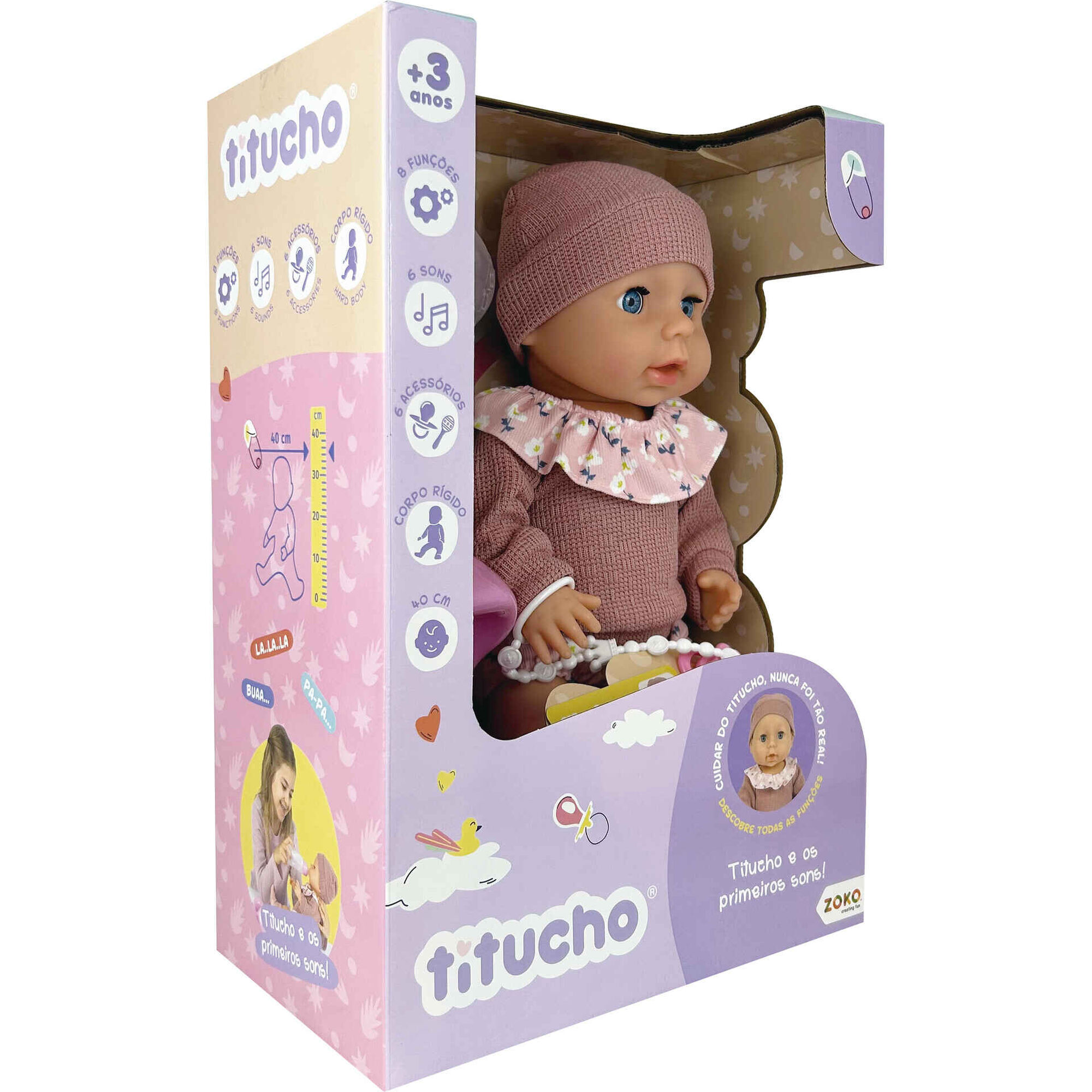Zoko Titucho - Boneco 40cm e os Primeiros Sons