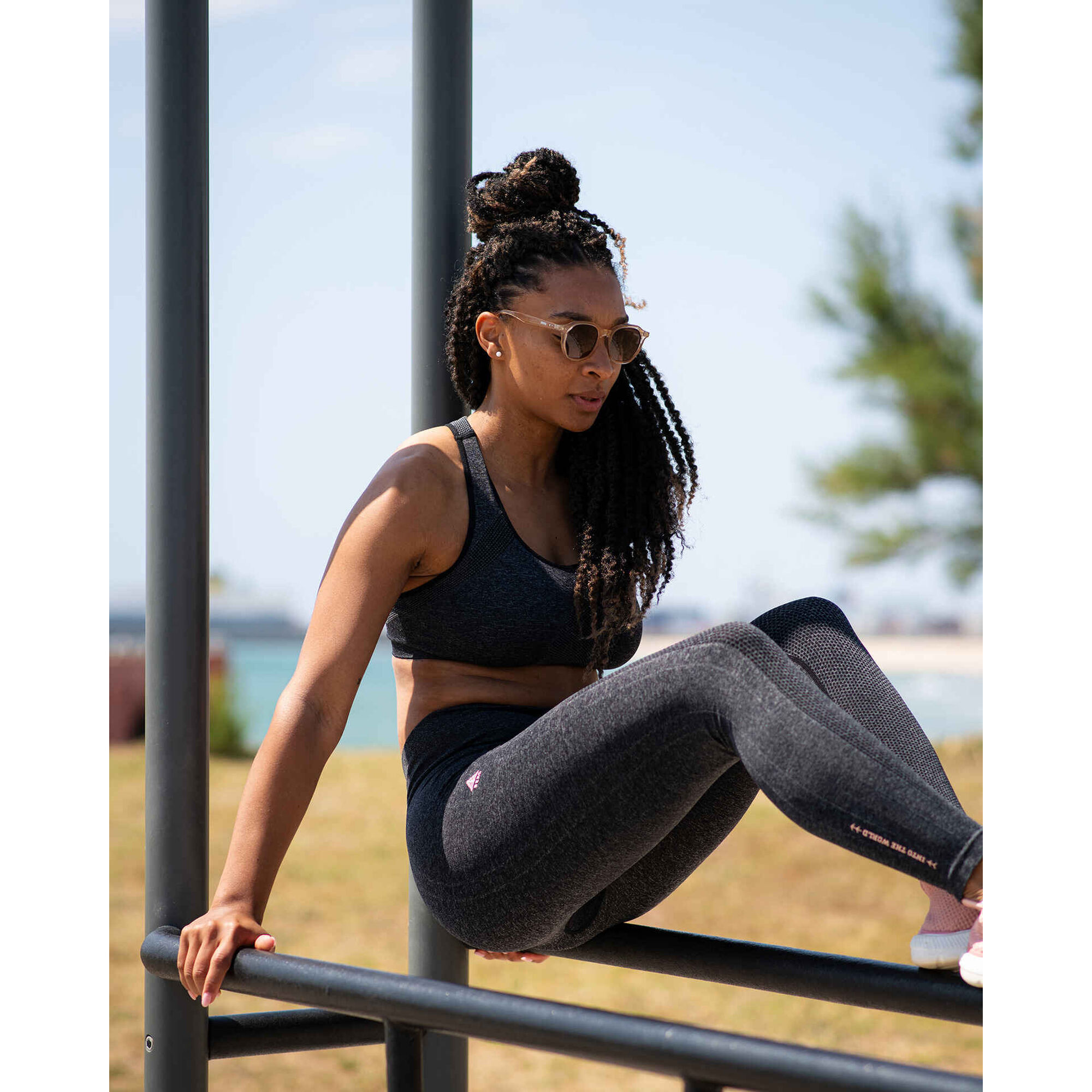 Leggings Seamless XS Cinza Mulher