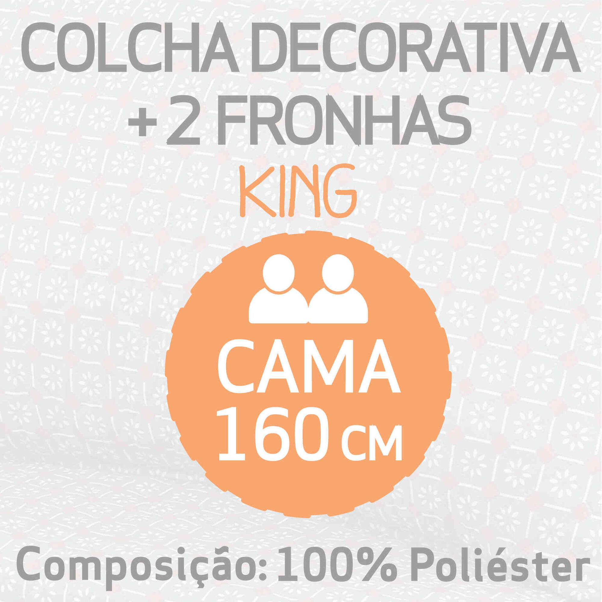 Colcha Decorativa 160x220cm Kasa