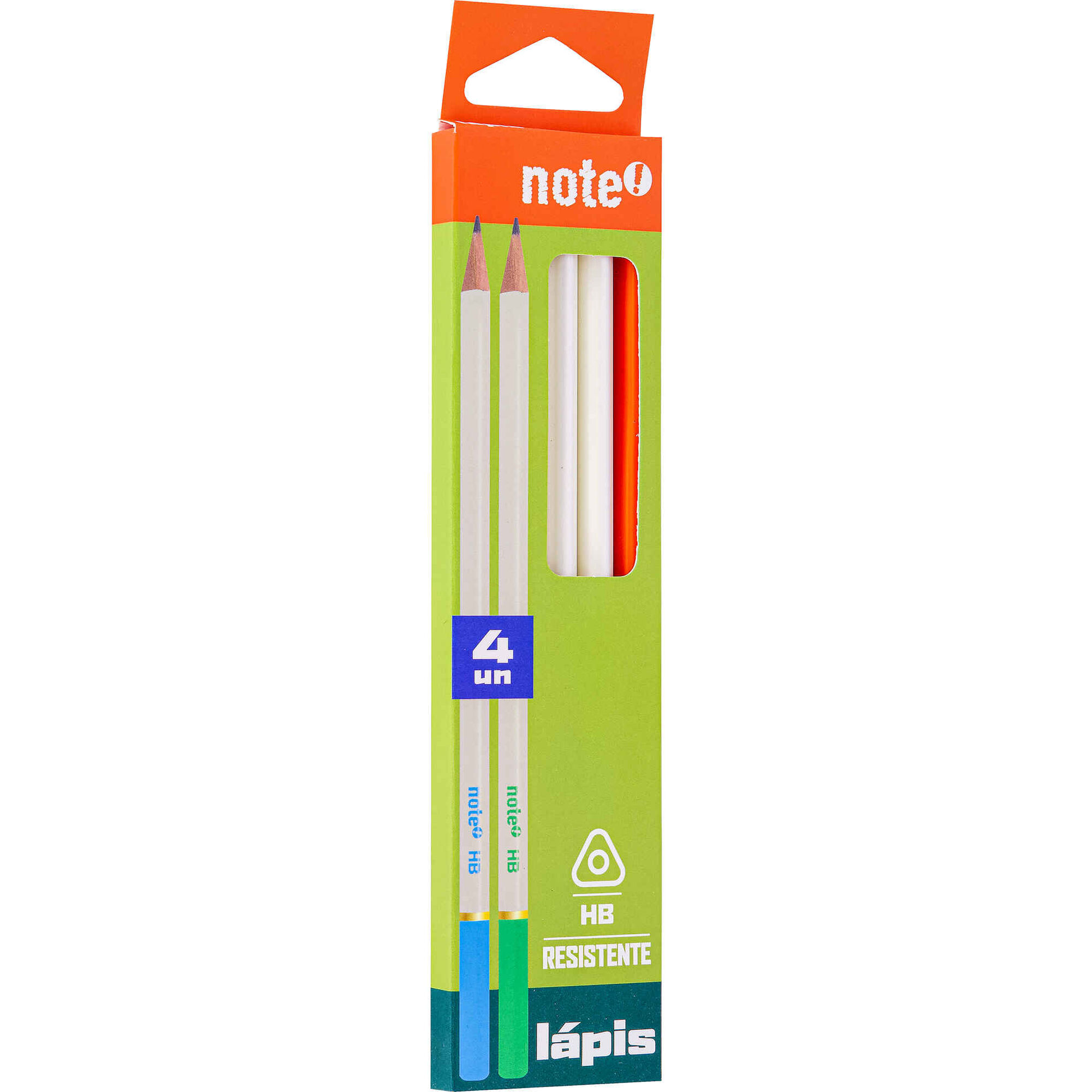 Conjunto 4 L&aacute;pis HB Triangular Resina Note!