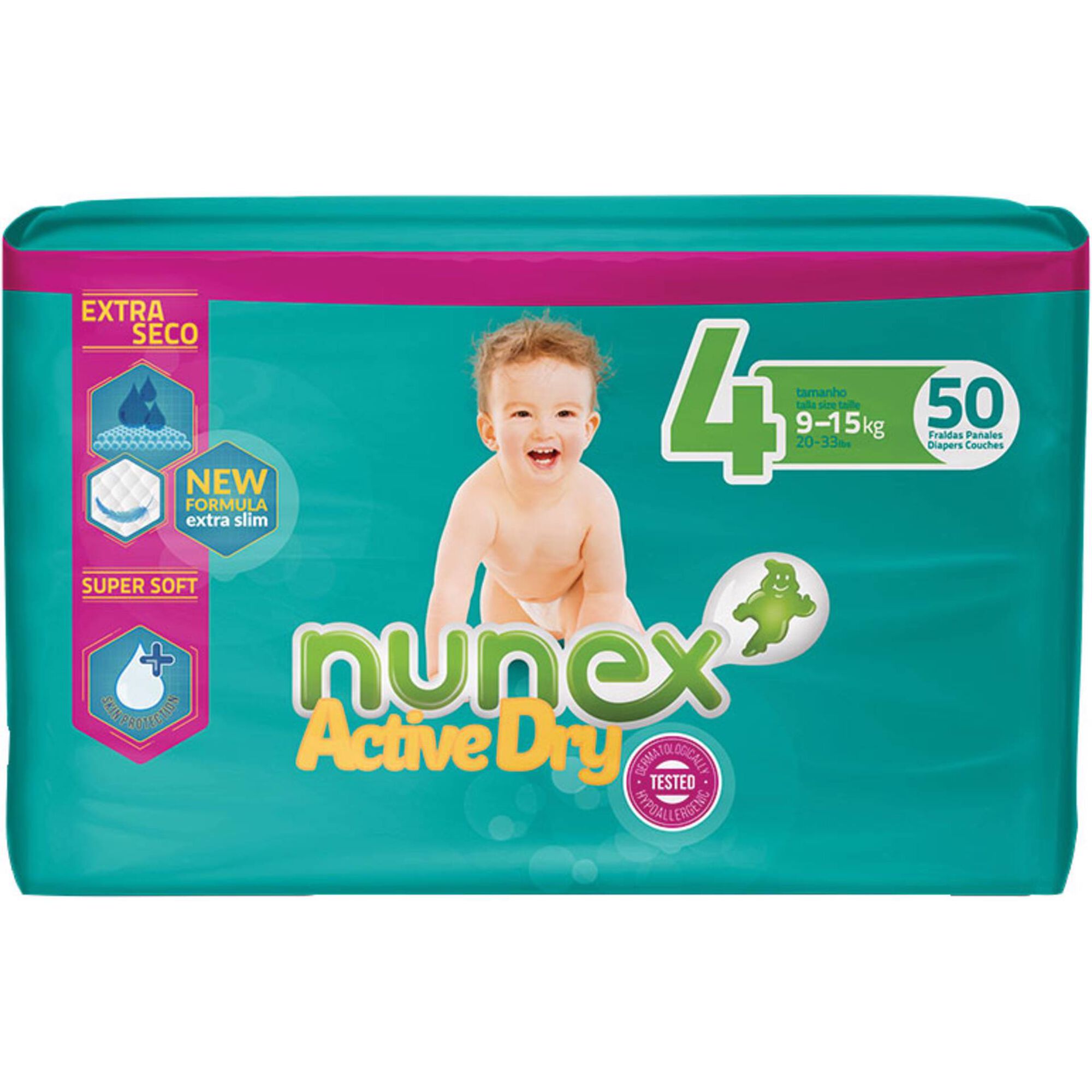Fraldas Active Dry 9-15kg T4 Fraldas Active Dry 9-15kg T4