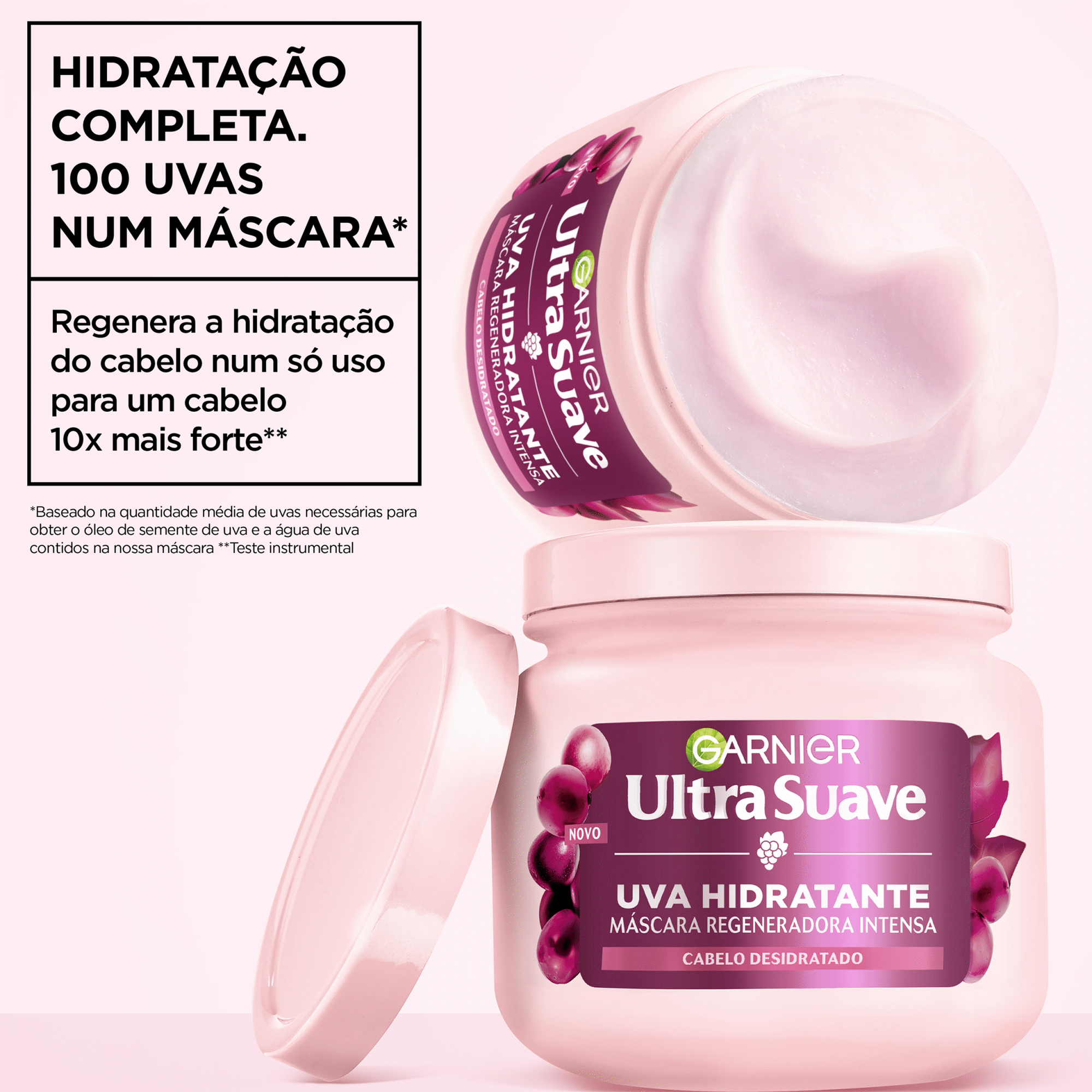 M&aacute;scara Cabelo Uva Hidratante Regenerador Garnier Ultra Suave, , hi-res