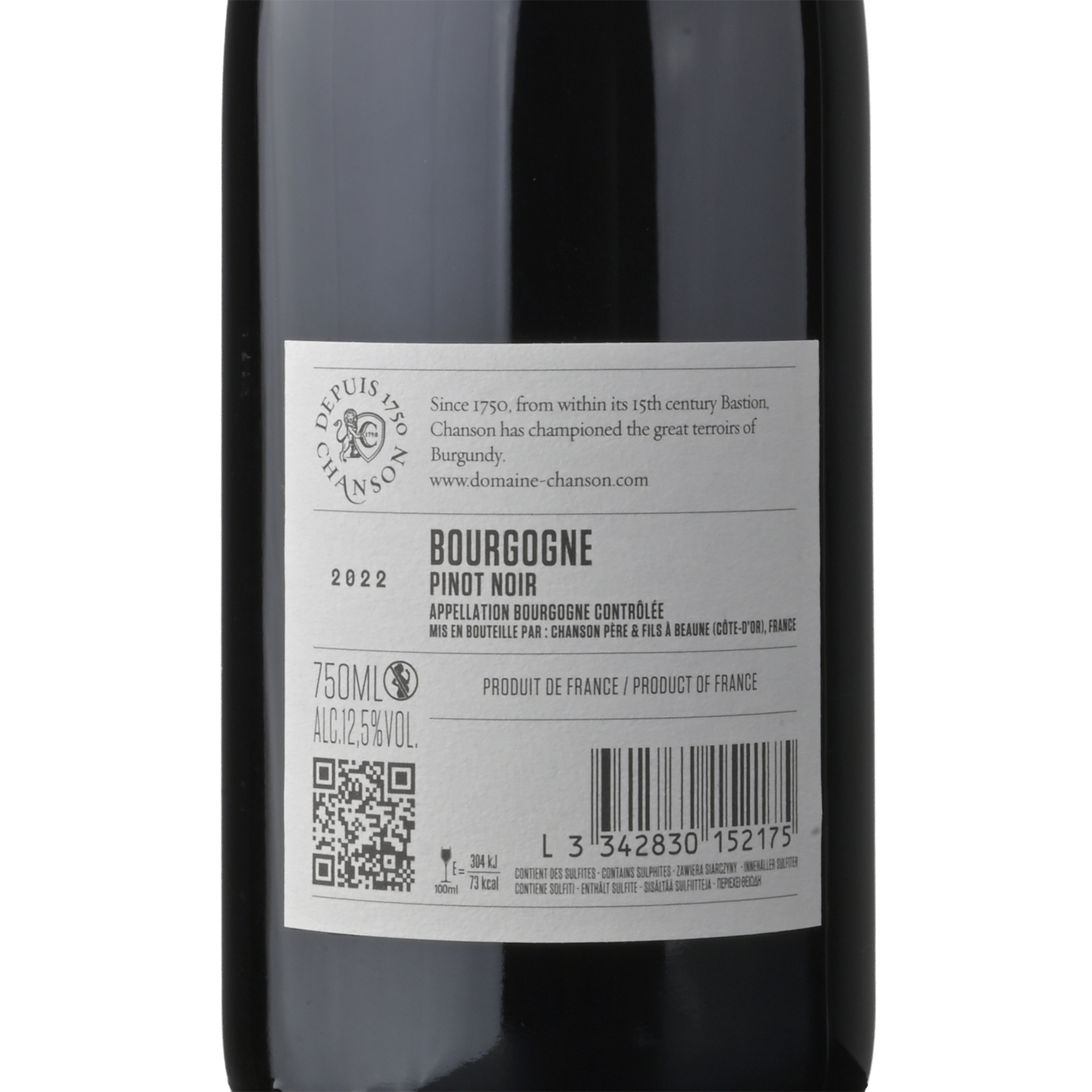 Chanson Bourgogne Pinot Noir Vinho Branco
