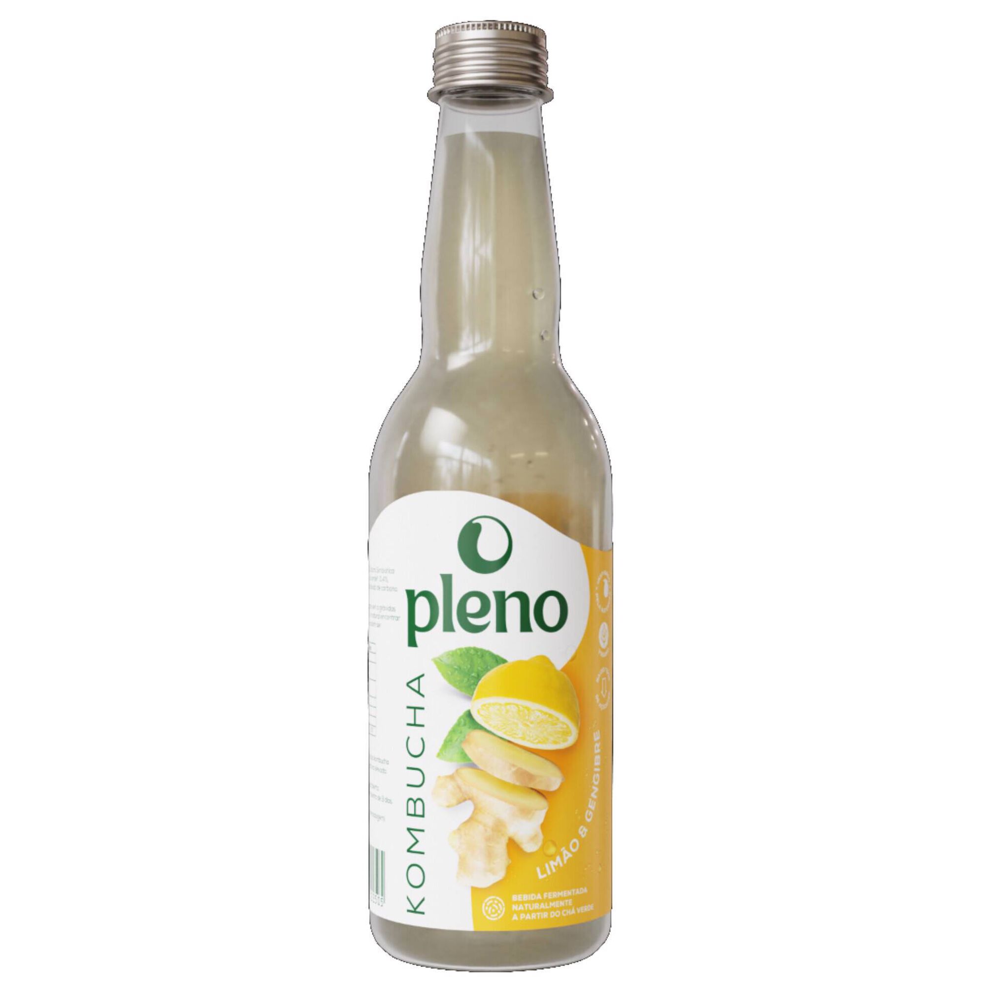 Bebida Kombucha Gengibre e Limão