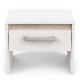 Mesa de cabeceira com gaveta 39x34x32cm Branco Watson