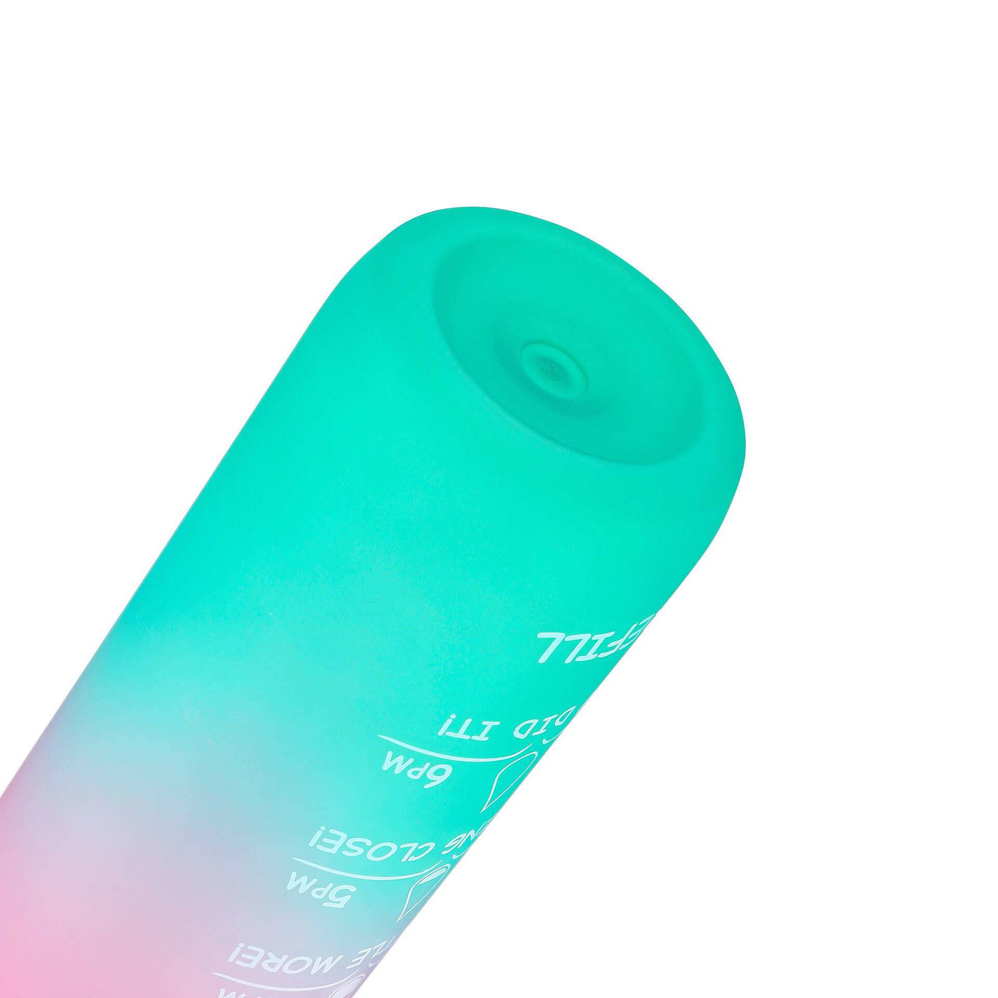 Garrafa Plástico 1L Rosa e Verde Tritan