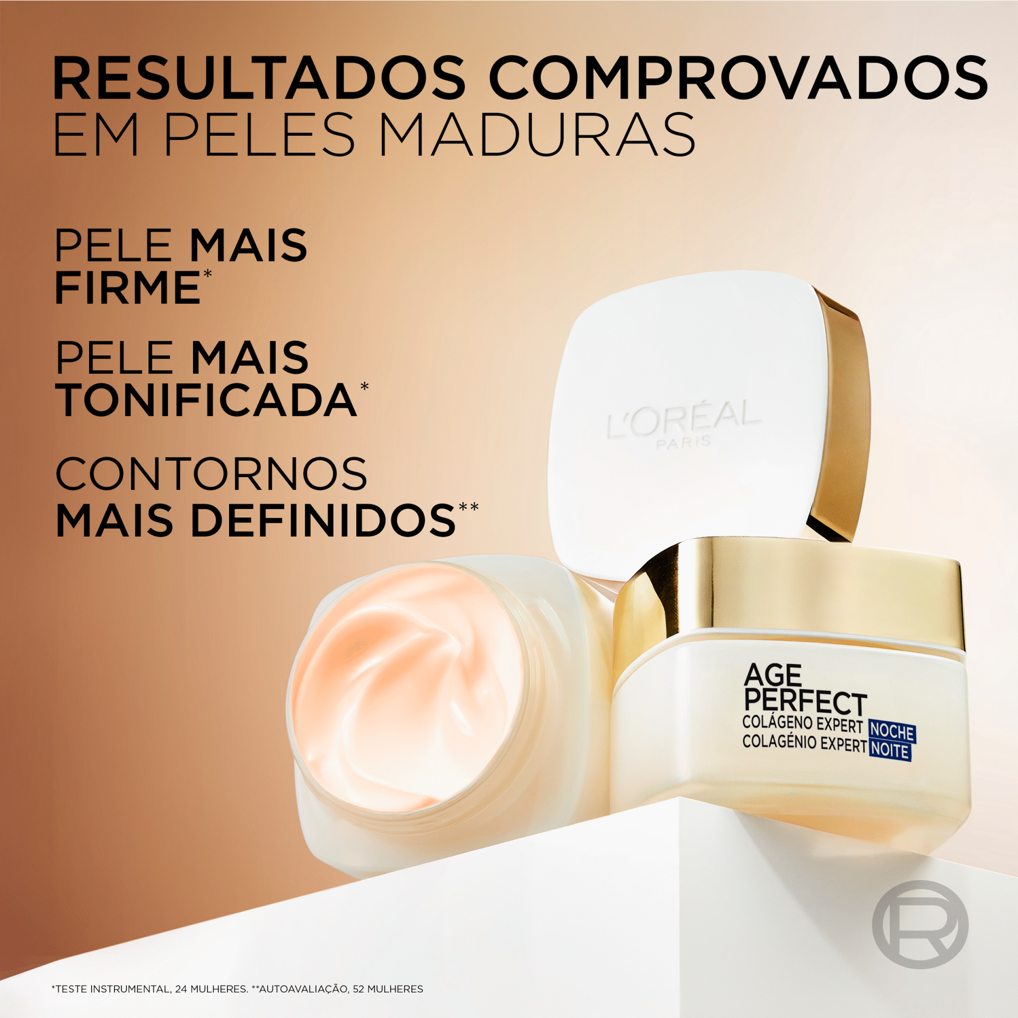 Creme de Rosto Noite Age Perfect Hidratante Antimanchas 60+ L'Or&eacute;al Paris