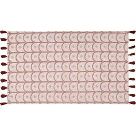 Tapete Semicirculos 90x150cm Cru Tapete Semicirculos 90x150cm Cru