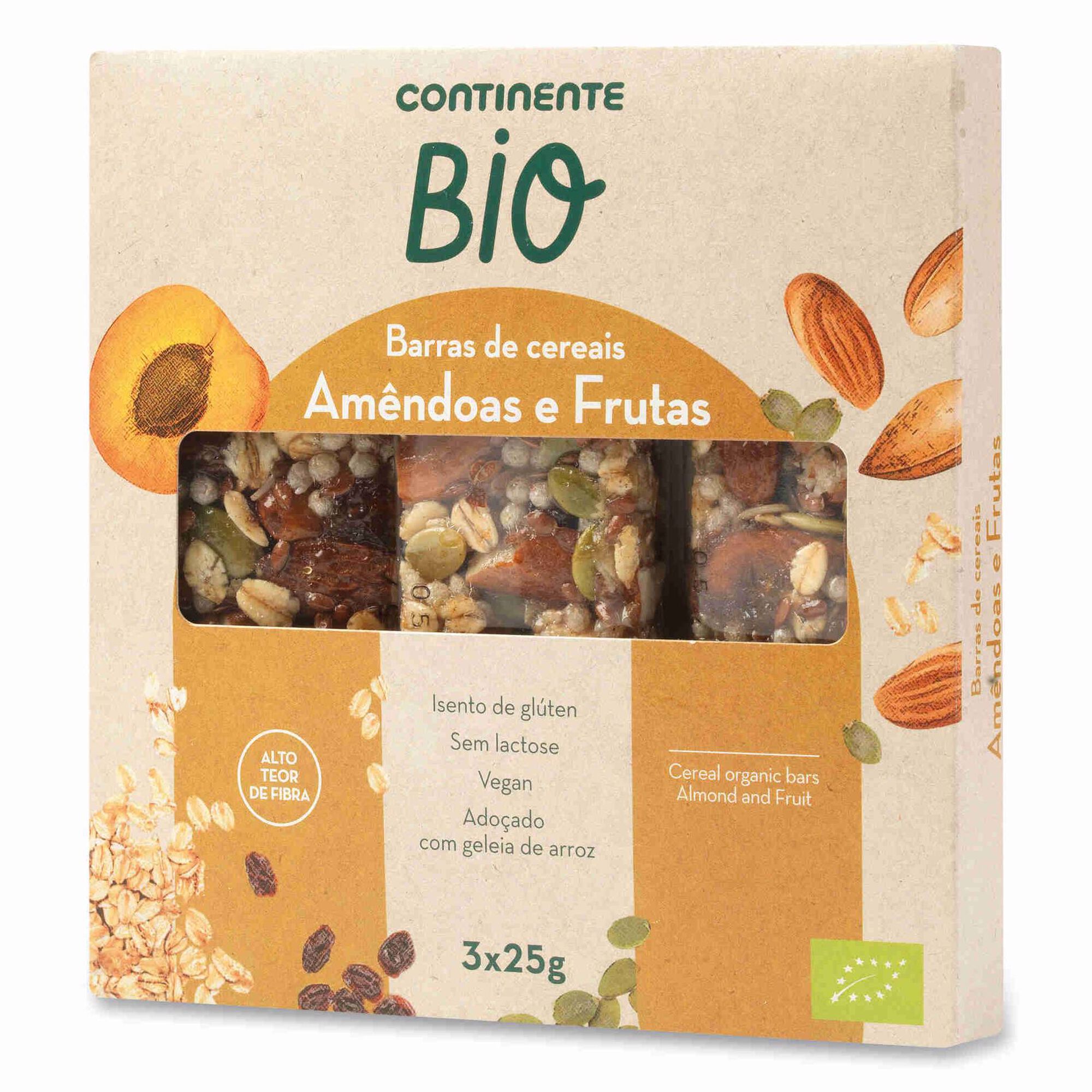 Barra Amêndoa e Frutas sem Glúten