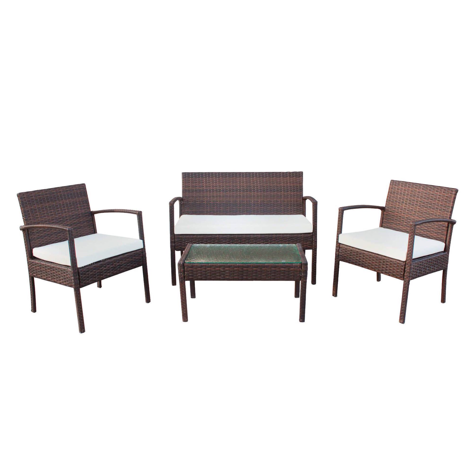 Conjunto de Estar Mesa e 3 Sofás Wicker São Francisco Conjunto de Estar Mesa e 3 Sofás Wicker São Francisco