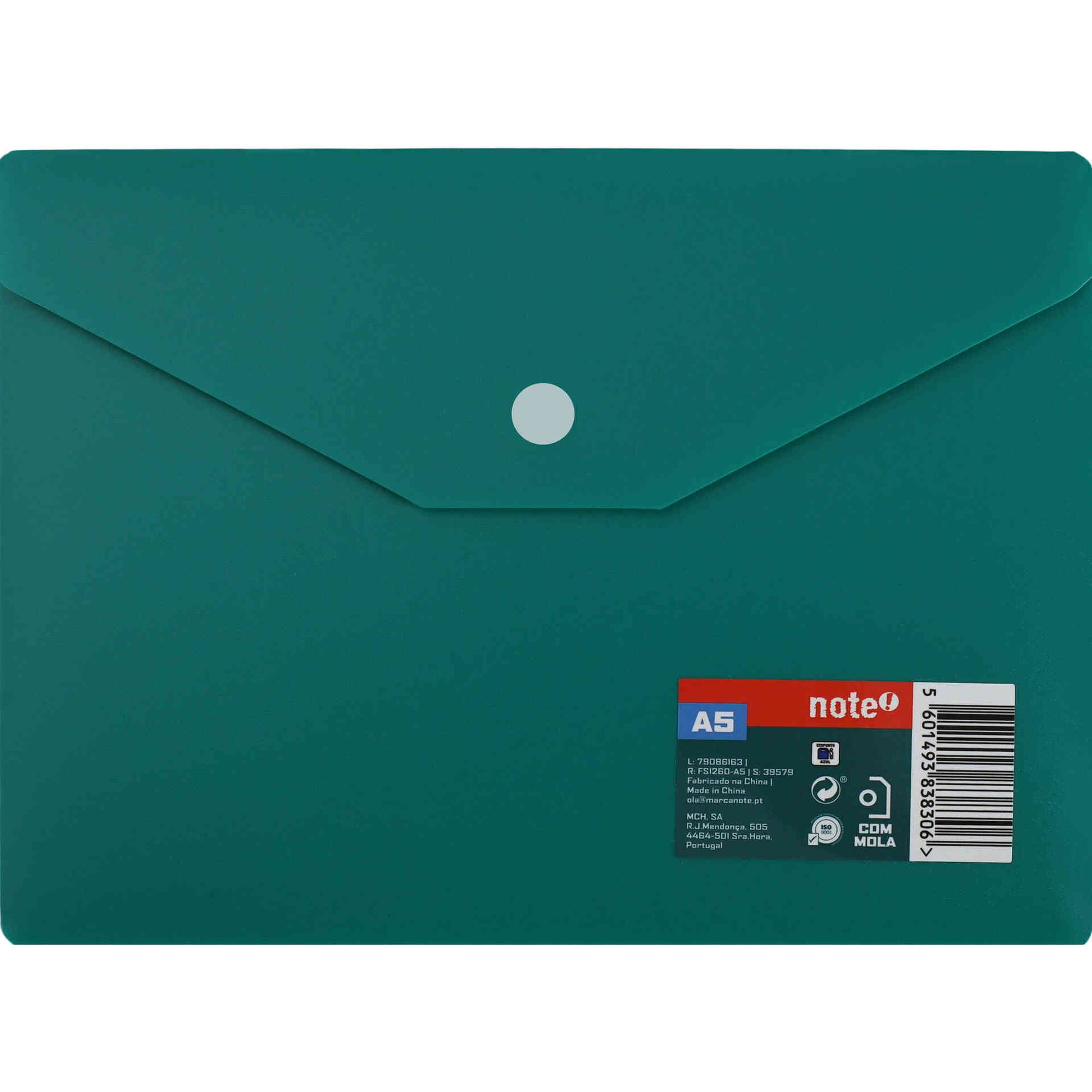 Classificador Envelope A5 com Mola (v&aacute;rias cores) Note!