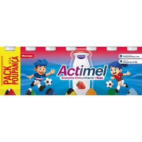 Iogurte L&iacute;quido Morango Kids Actimel Danone