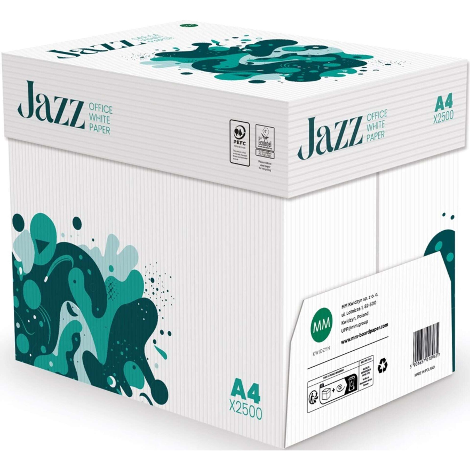 Resma de Papel de Impress&atilde;o A4 5 x 500 Folhas 75g/m2 Jazz