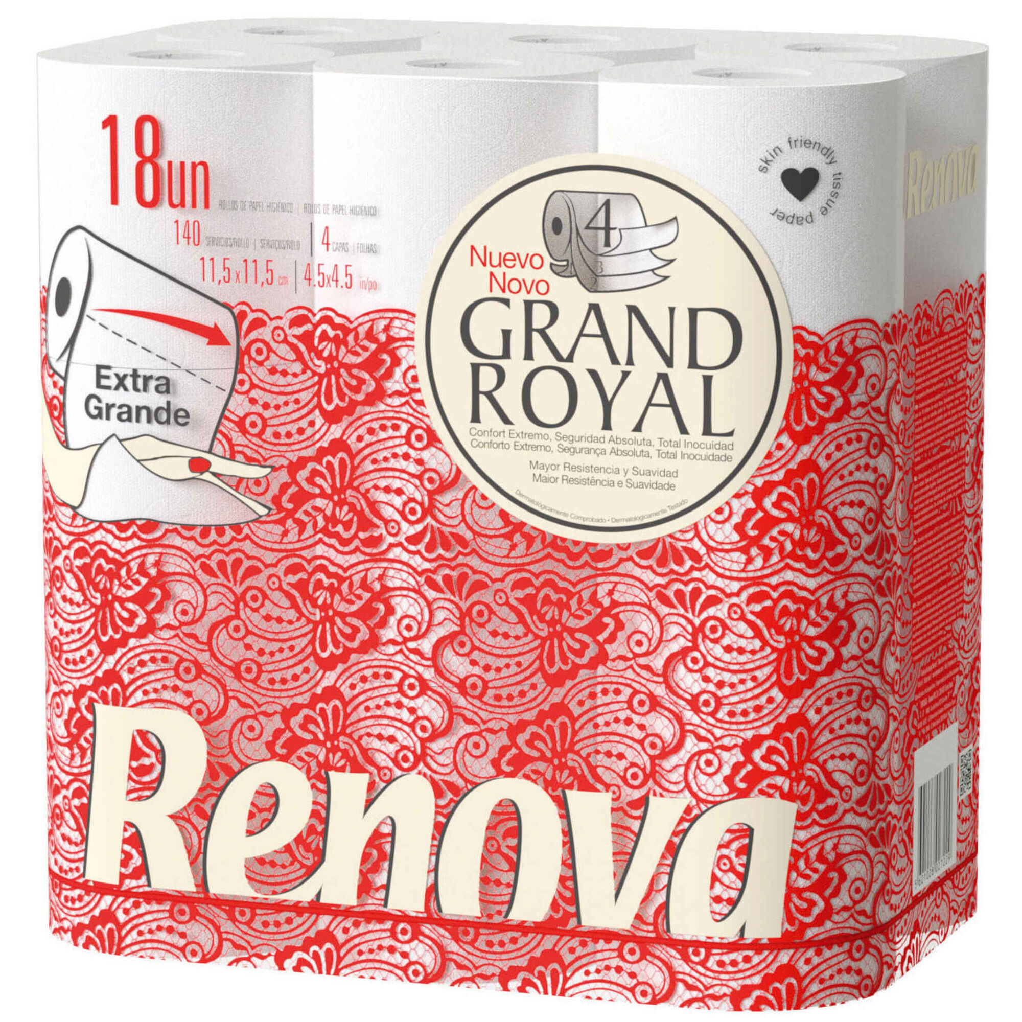 Papel Higiénico 4 Folhas Grand Royal Papel Higiénico 4 Folhas Grand Royal