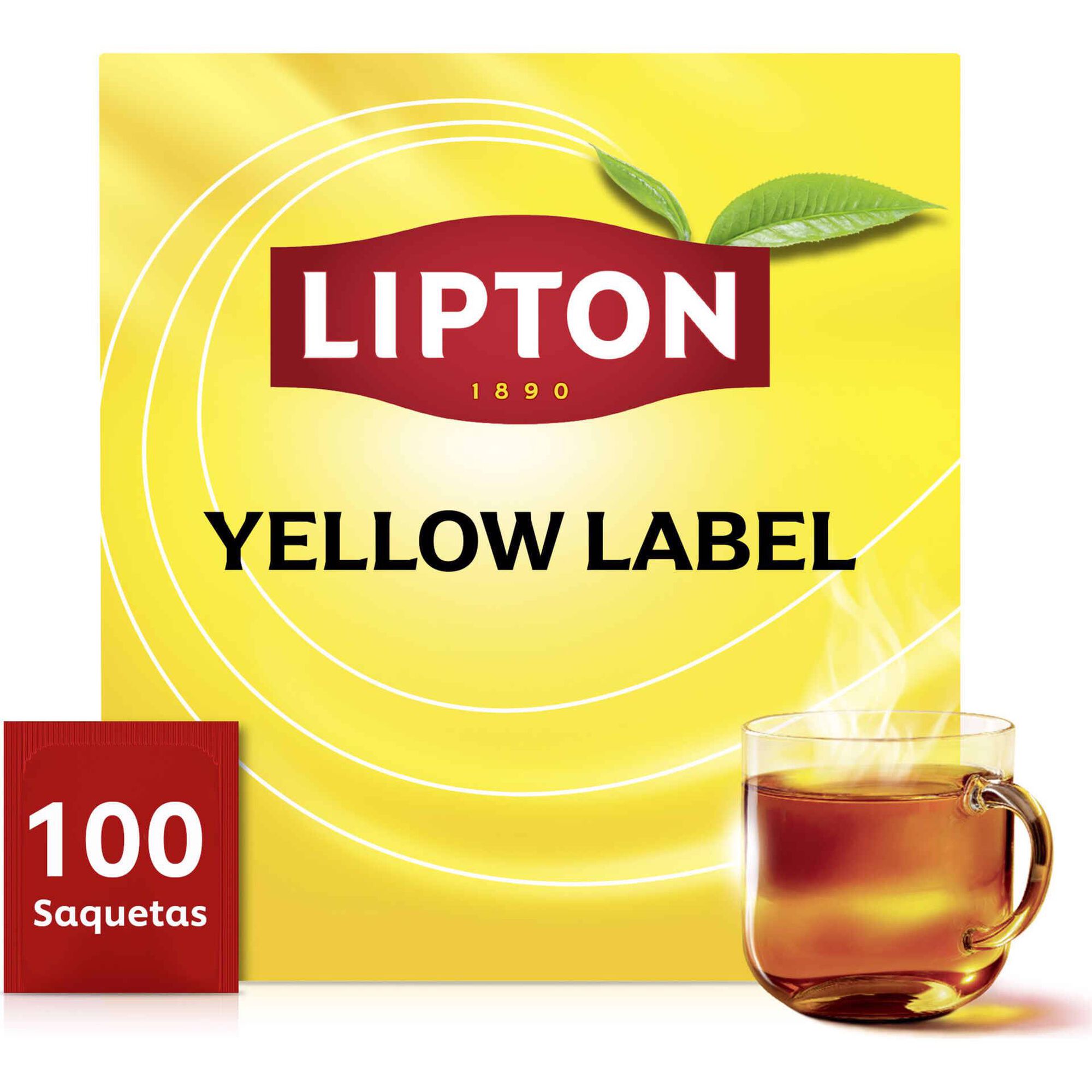 Ch&aacute; Preto Yellow Label Saquetas Lipton