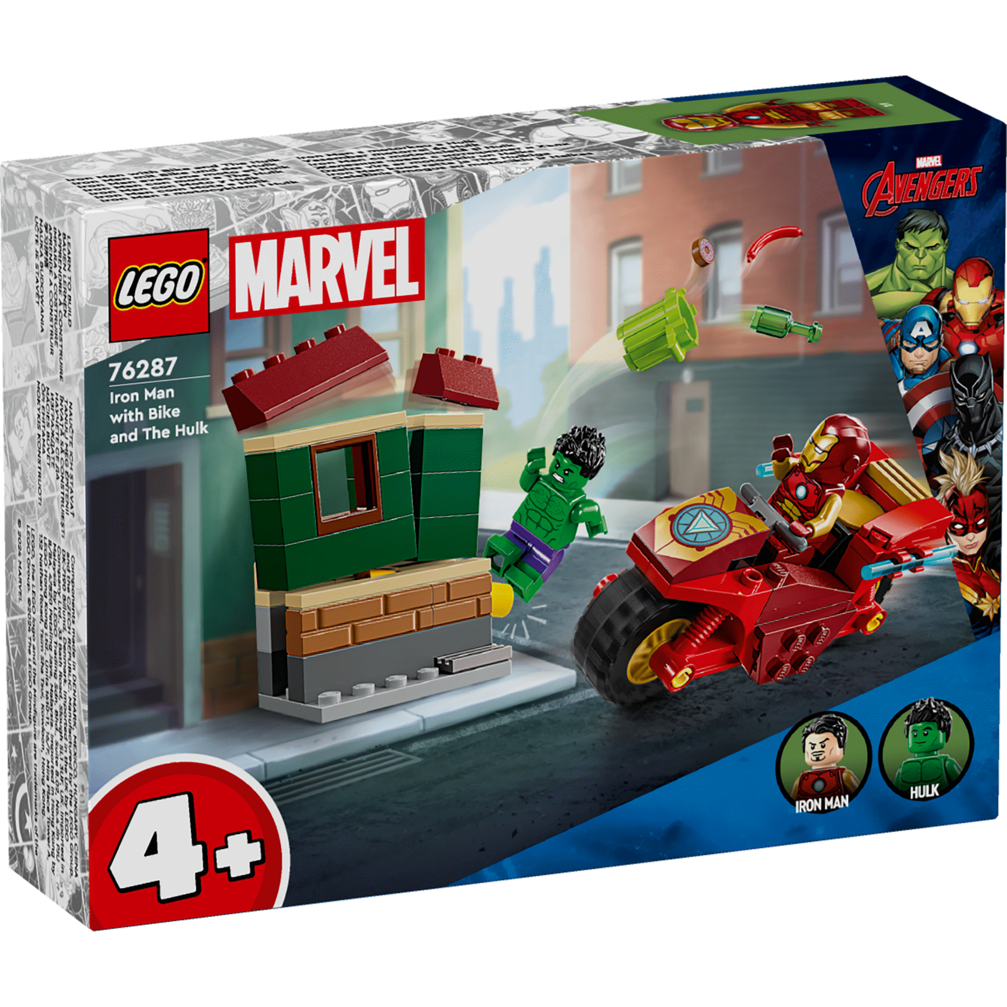 Iron Man com Mota e Hulk - 76287