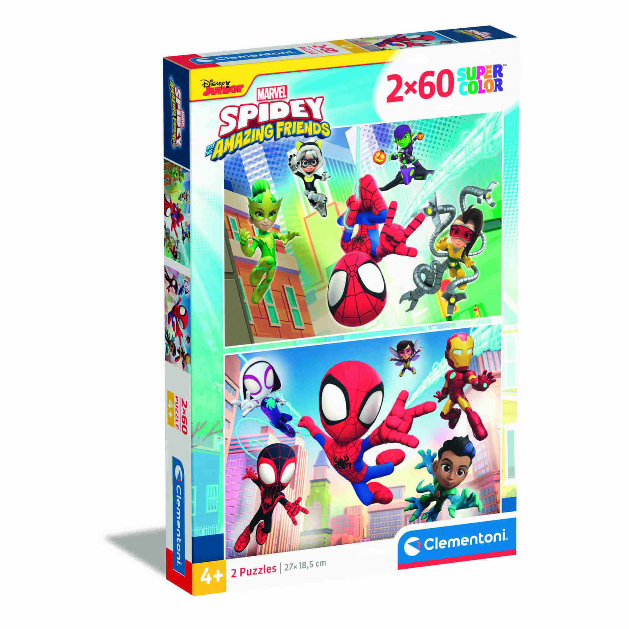 Clementoni - Puzzle Spidey 2X60 Pe&ccedil;as