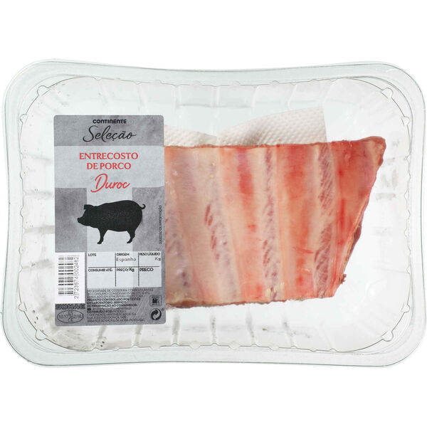 Entrecosto de Porco Duroc Continente Seleção