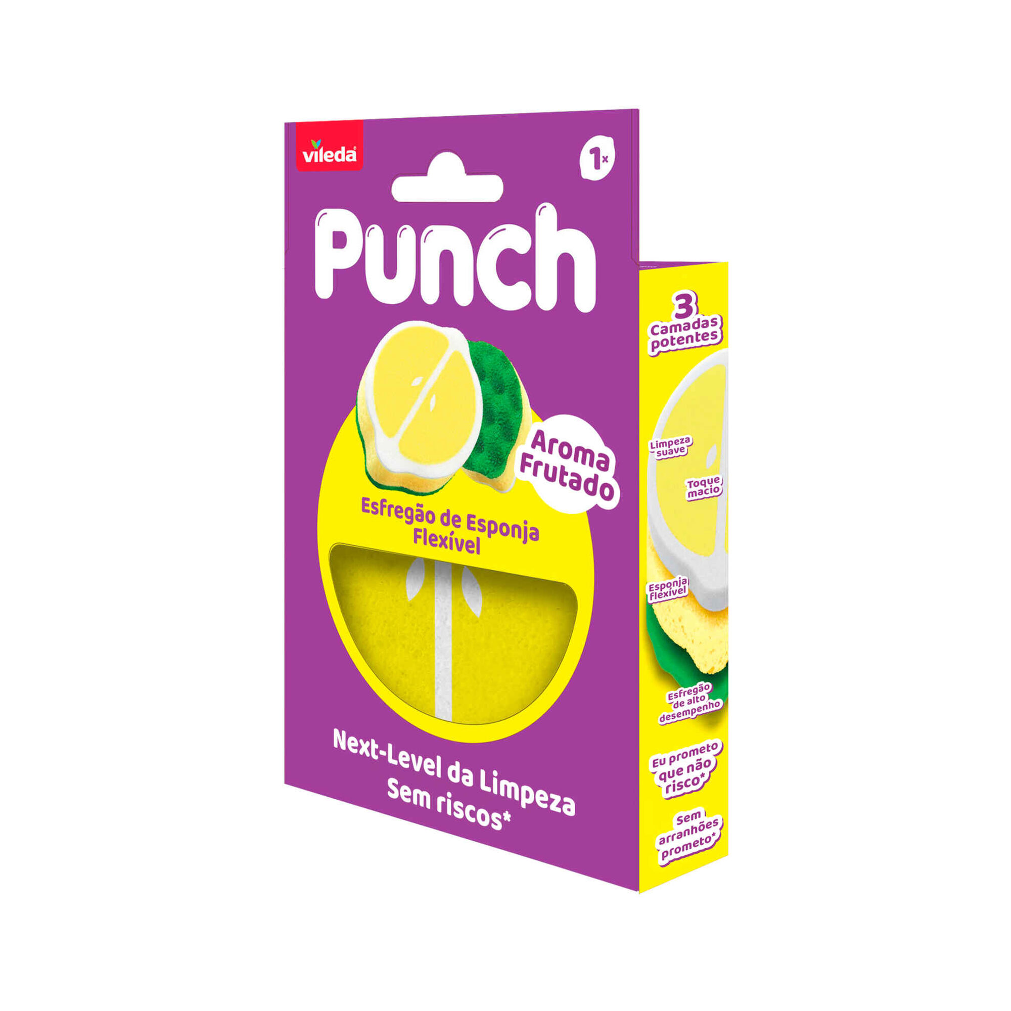Esfreg&atilde;o Flex&iacute;vel Punch Lim&atilde;o Vileda