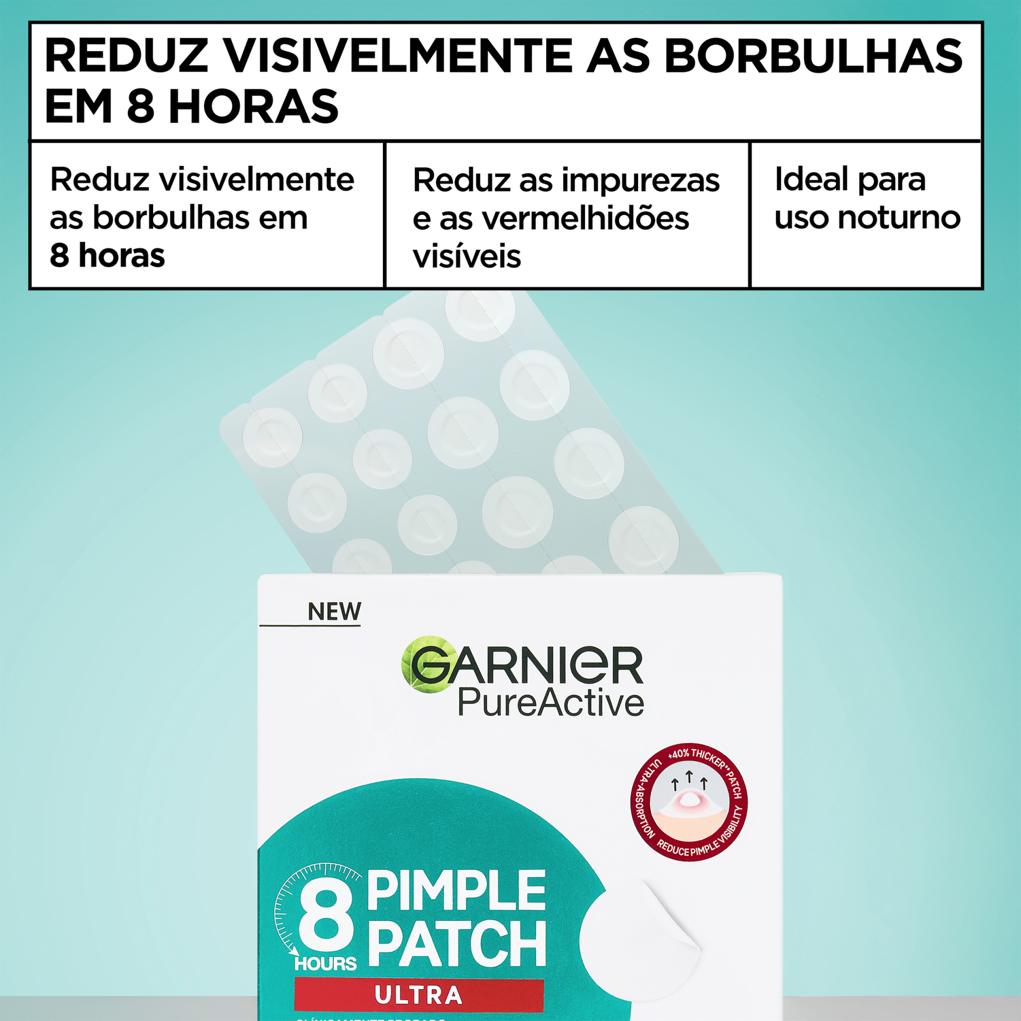 Adesivos Faciais Borbulhas Ultra Garnier Skin Active