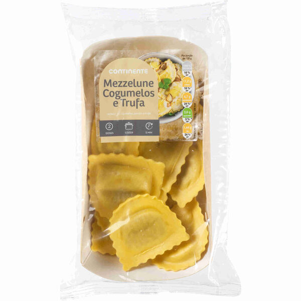 Mezzelune Fresco com Cogumelos e Trufa Continente