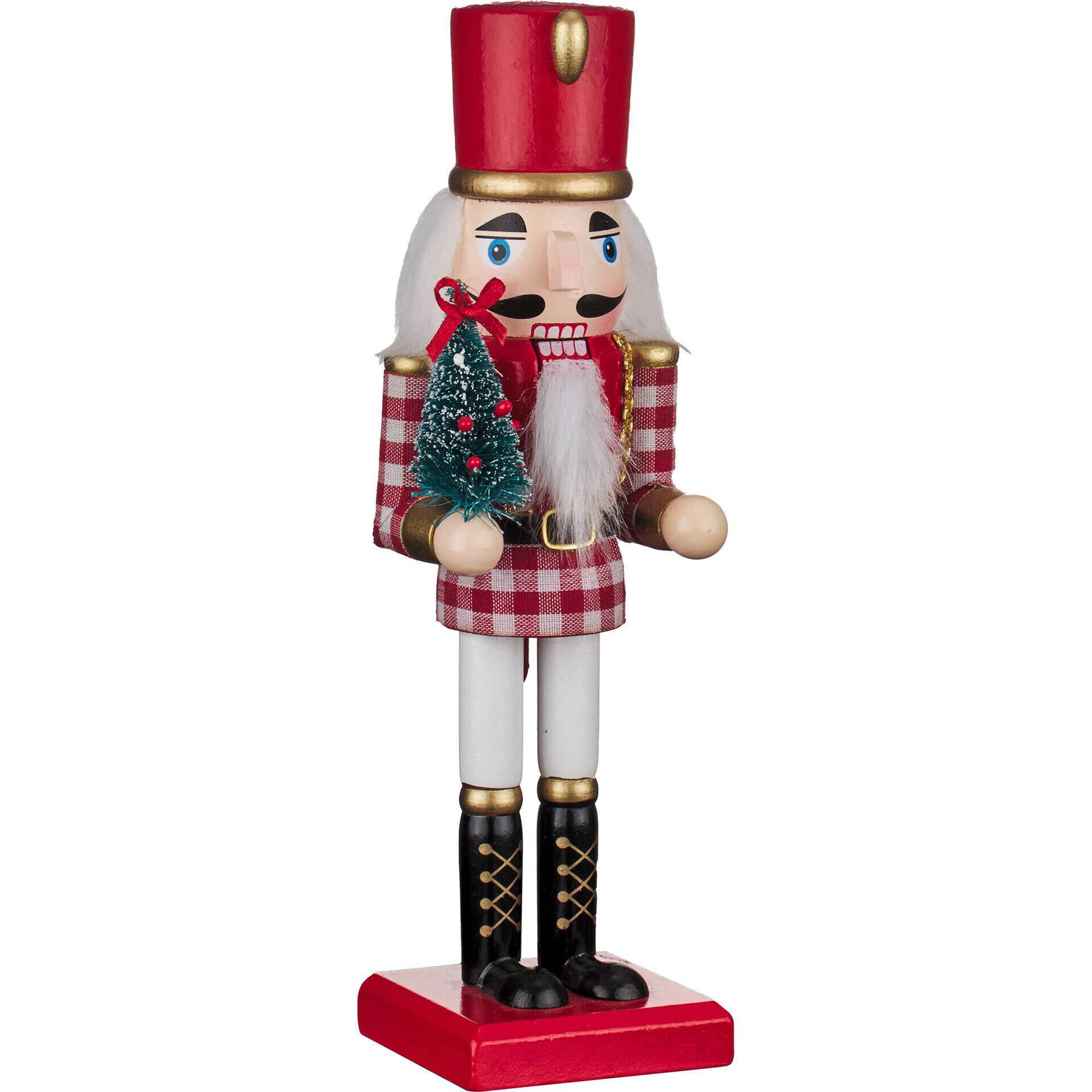 Quebra-Nozes 25cm Padrão Tartã