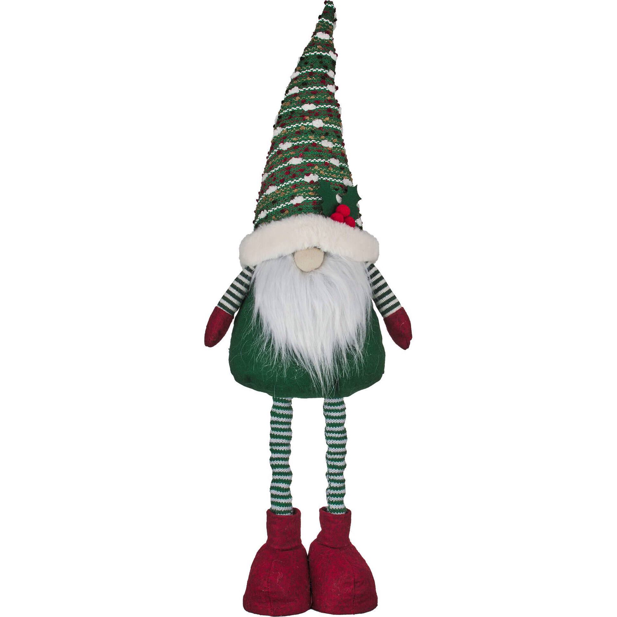 Gnomo Verde Azevinho em Pé 70cm