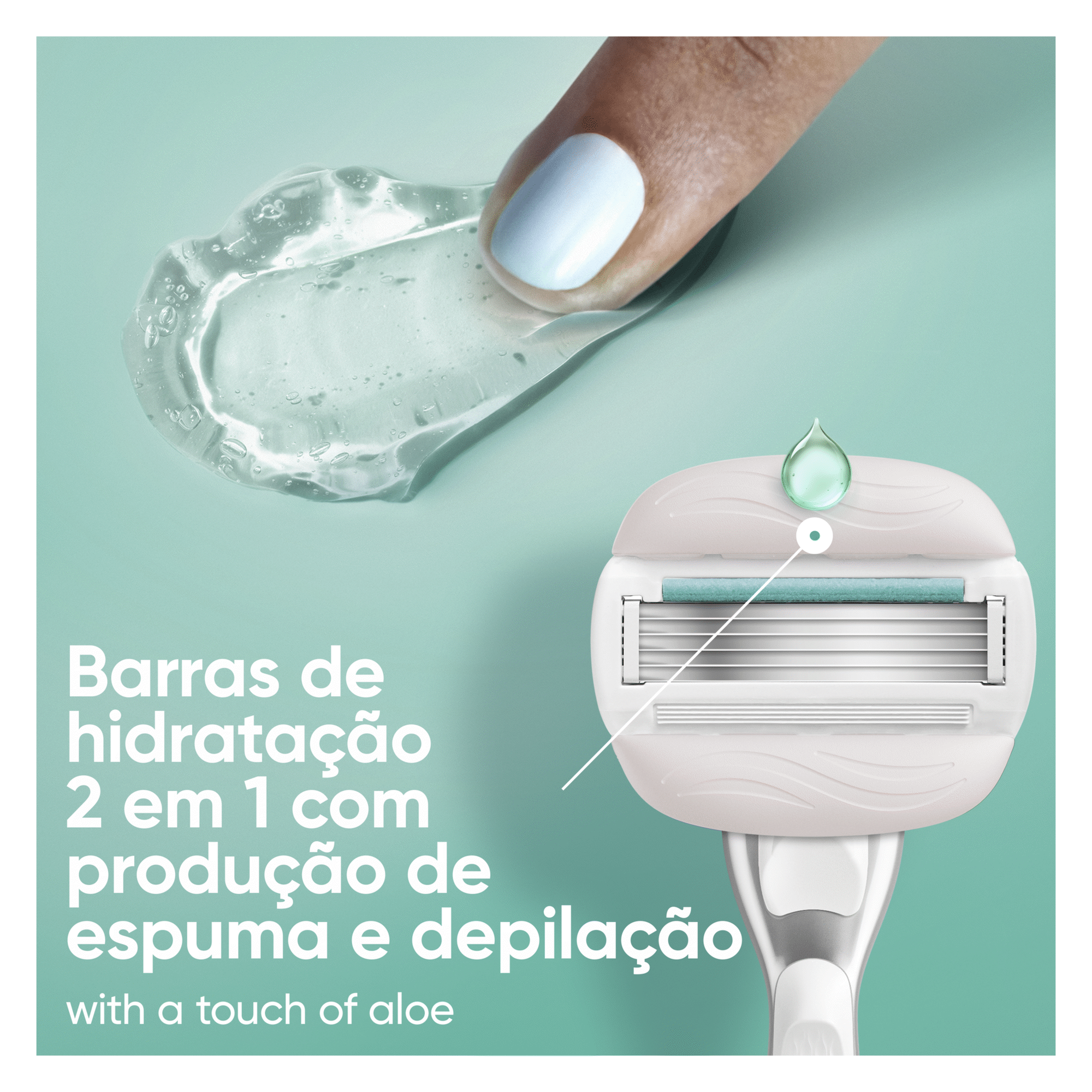 Recarga de Lâminas Venus Pro ComfortGlide Sensitive