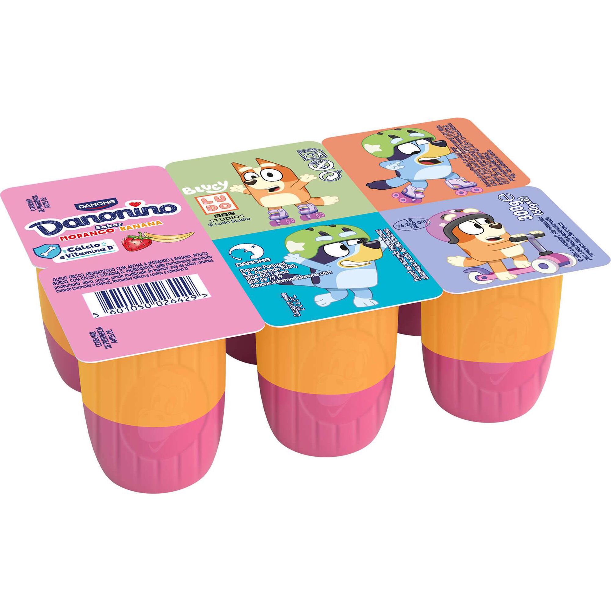 Queijinho Polpa Morango e Banana Infantil Danonino Danone