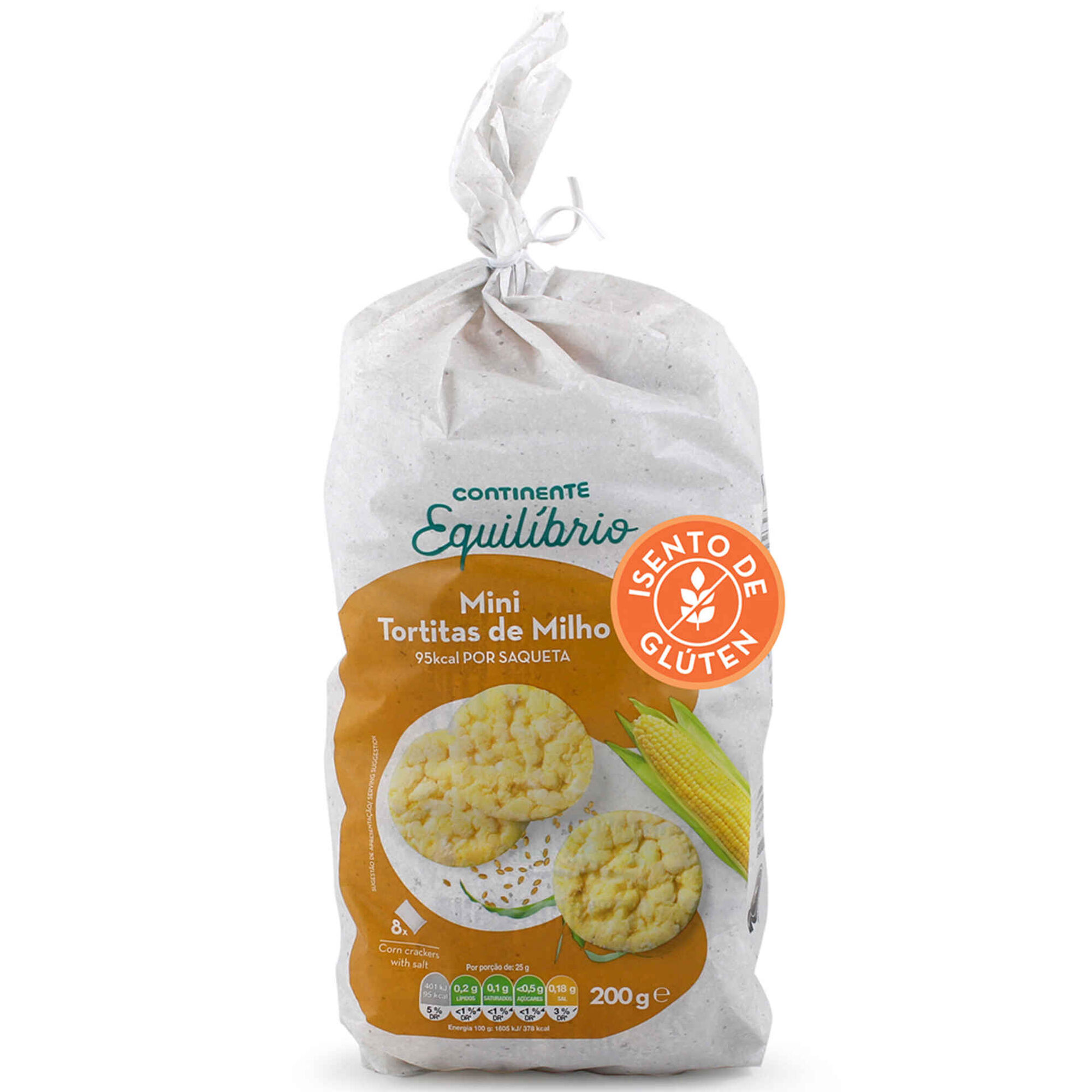 Tortitas de Milho Mini sem Glúten