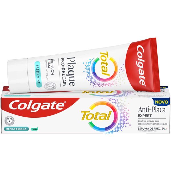 Pasta de Dentes Anti-Placa Expert Menta Fresca Colgate Total