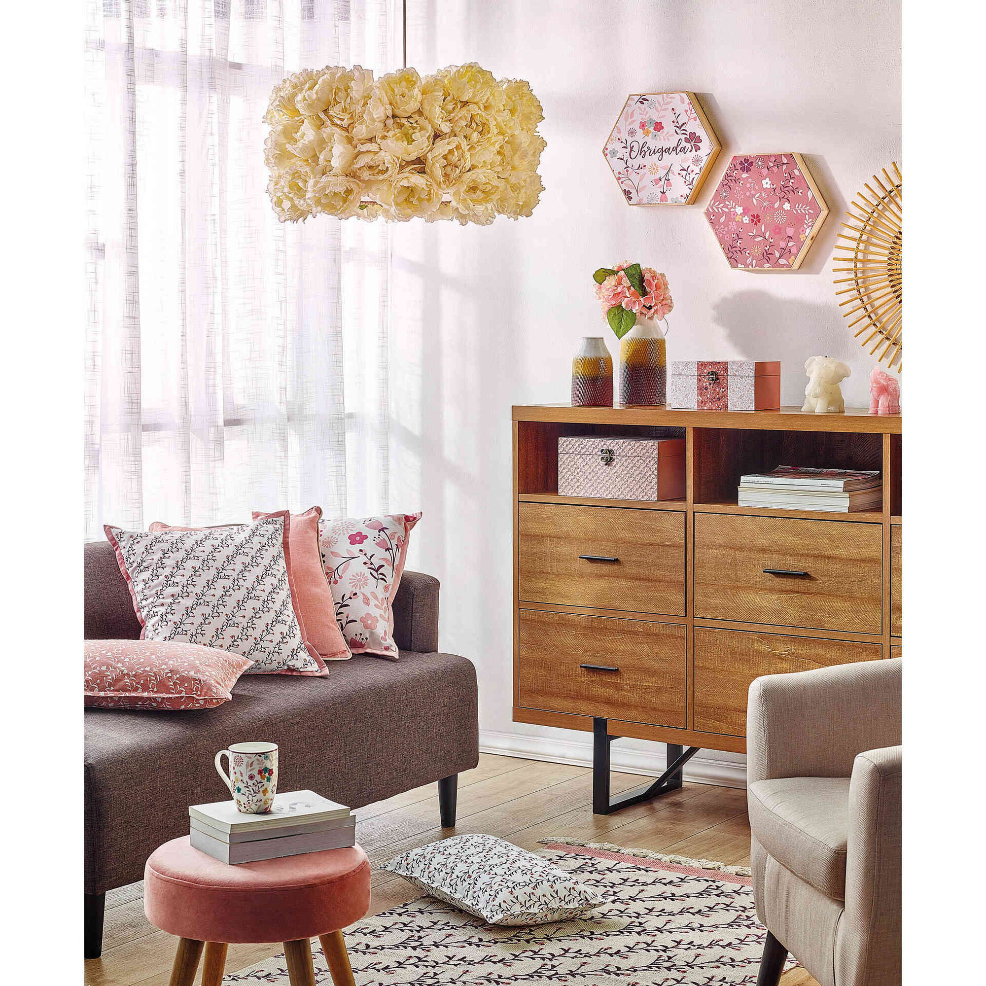 Aparador Alto com Gavetas 160x40x105cm Nordic Aparador Alto com Gavetas 160x40x105cm Nordic