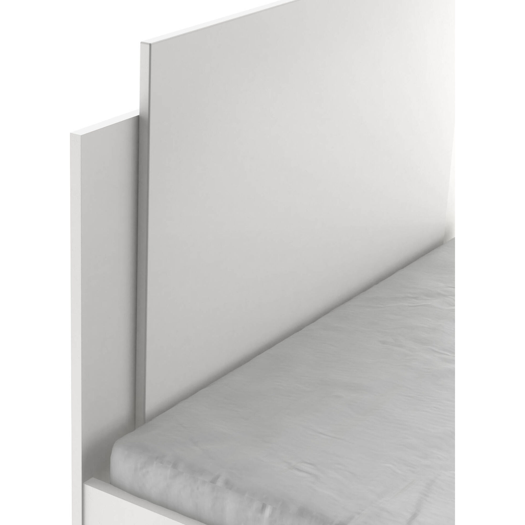 Cama Solteiro 95x204x88cm Branca Life