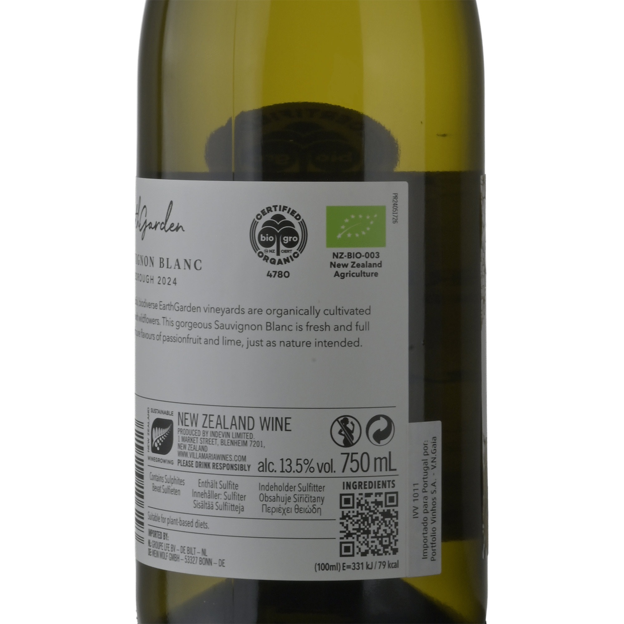 Villa Maria Sauvignon Blanc EarthGarden Vinho Branco