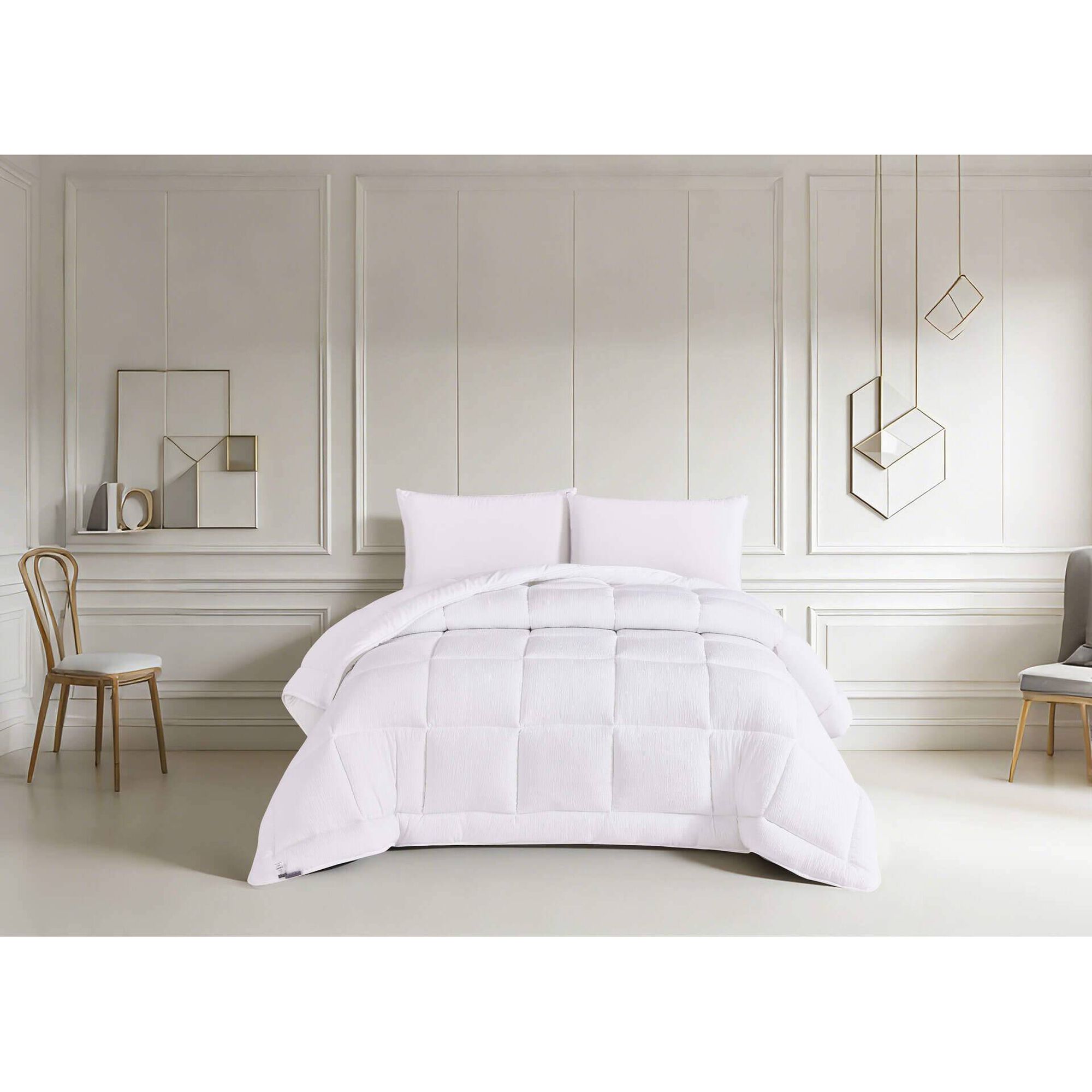 Edred&atilde;o  Washed 260x240cm Branco Kasa