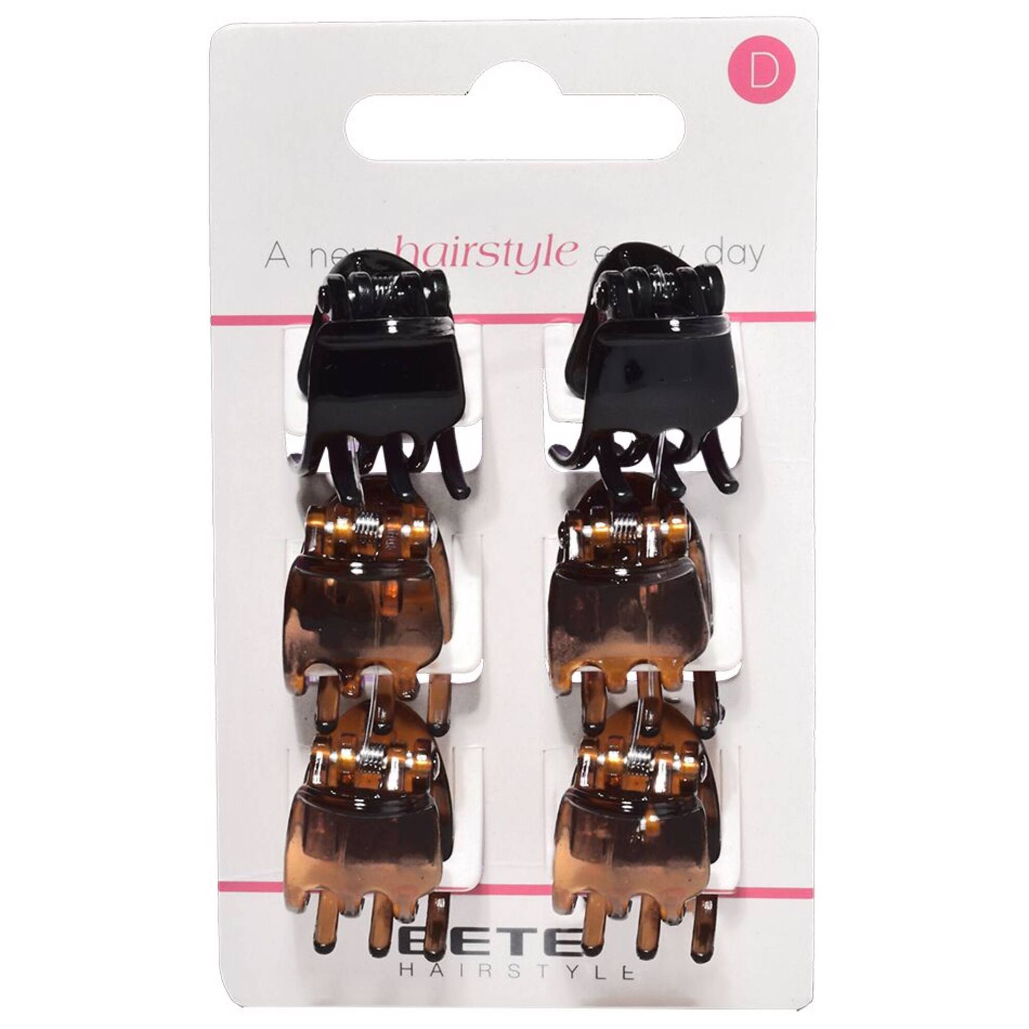 Ganchos Cabelo Preto/Concha XXS BETER
