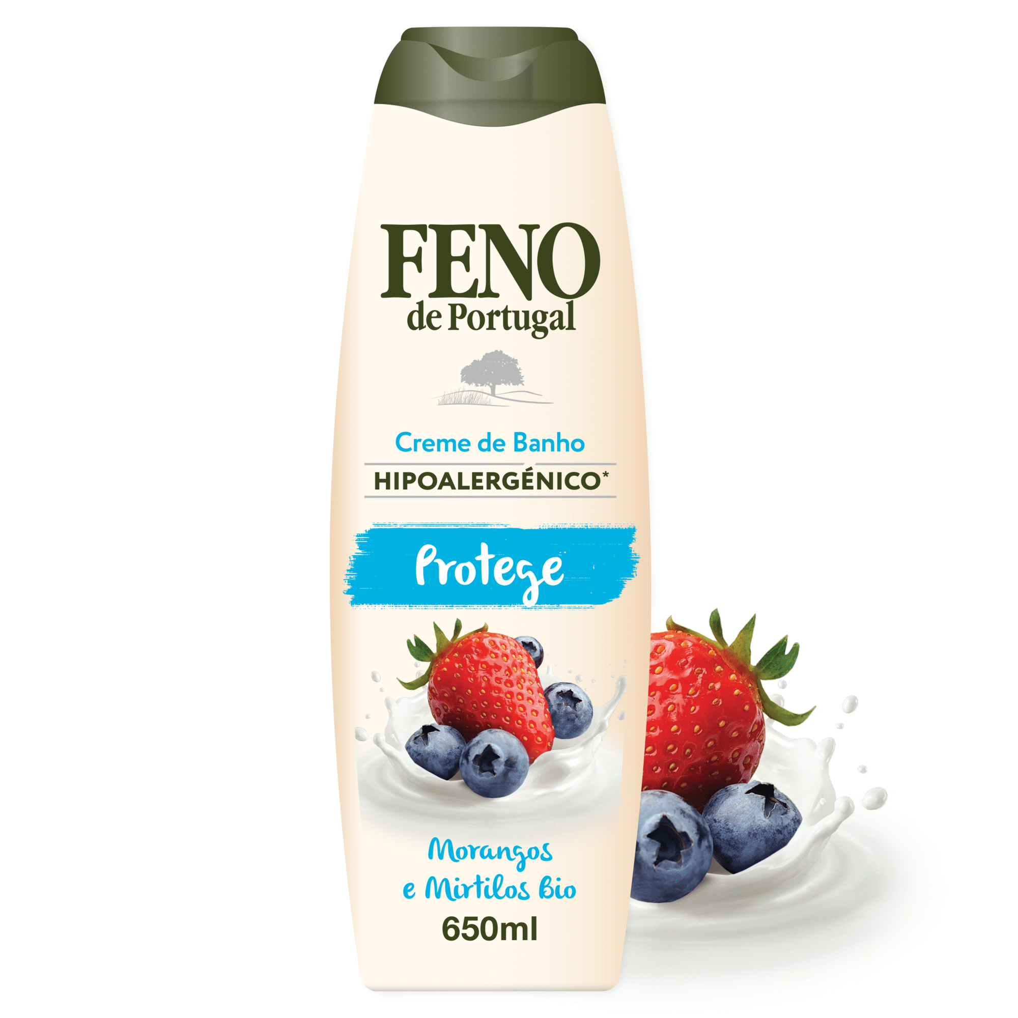 Creme de Banho Hipoalergénico Protege Morangos e Mirtilos