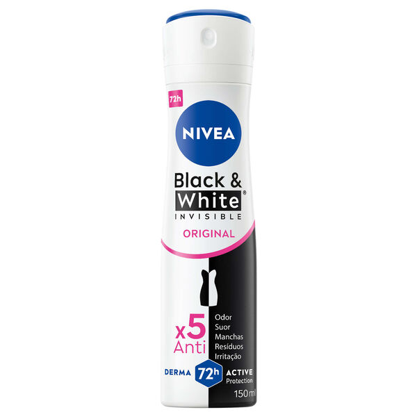 Desodorizante Spray Black & White Invisible Original Nivea