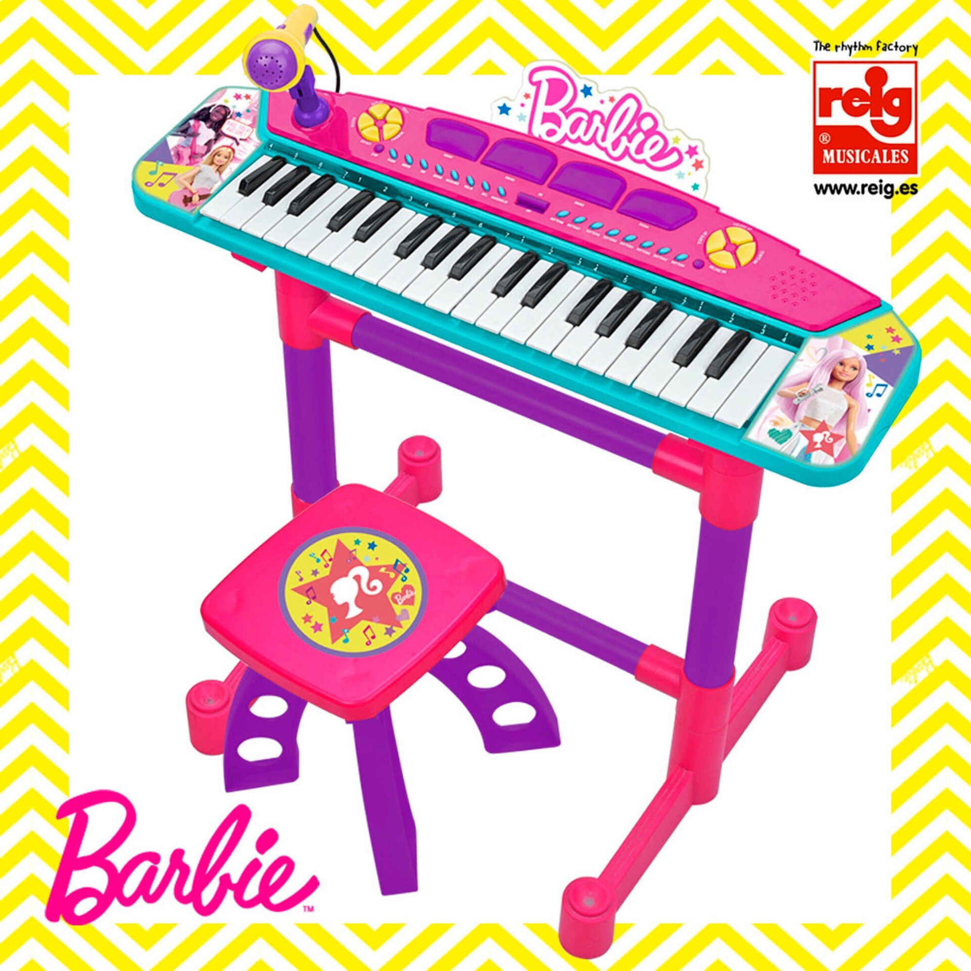 Barbie - Piano de P&eacute; com Banco