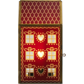 Casa Vidro 19cm com Luz