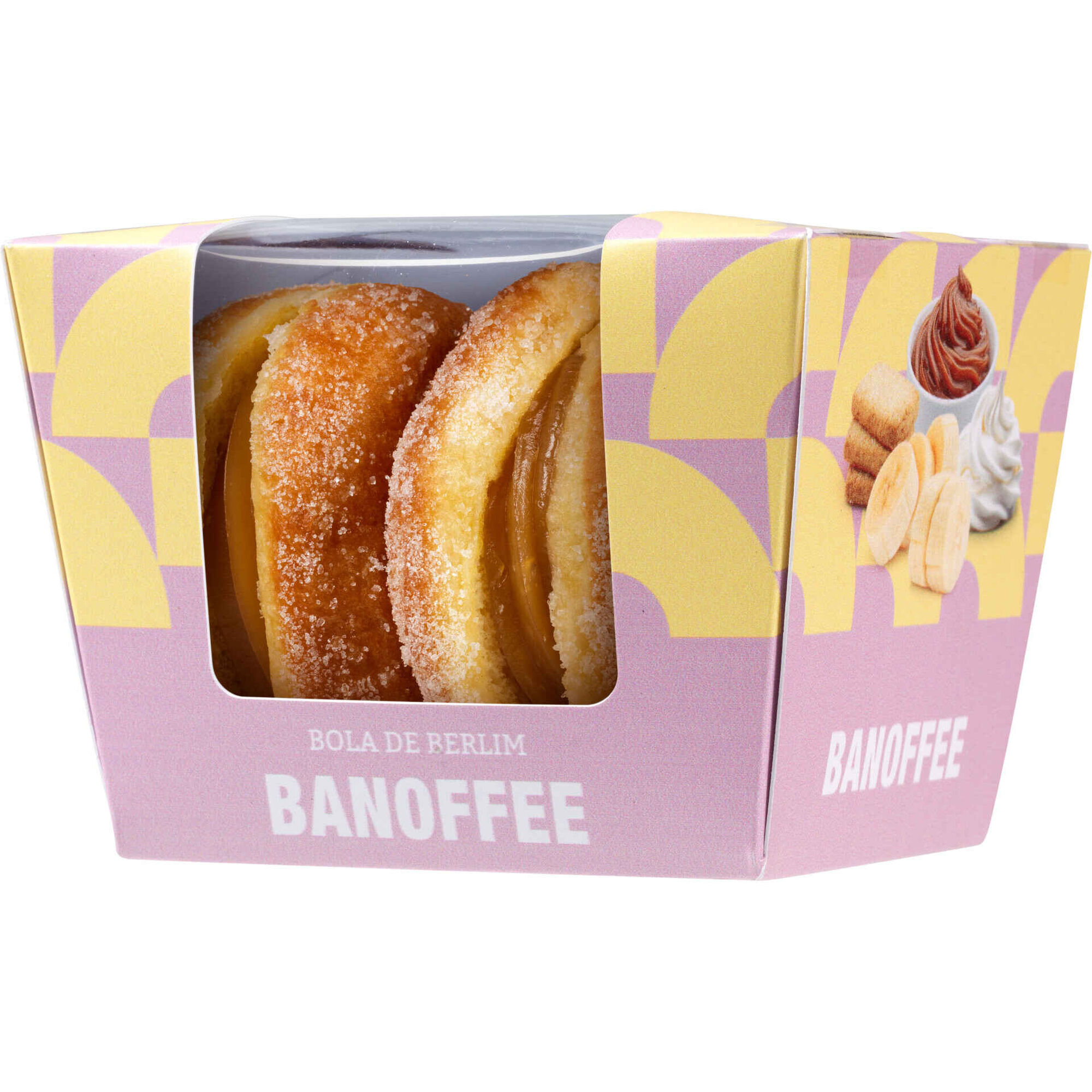 Bola de Berlim Banoffee Continente