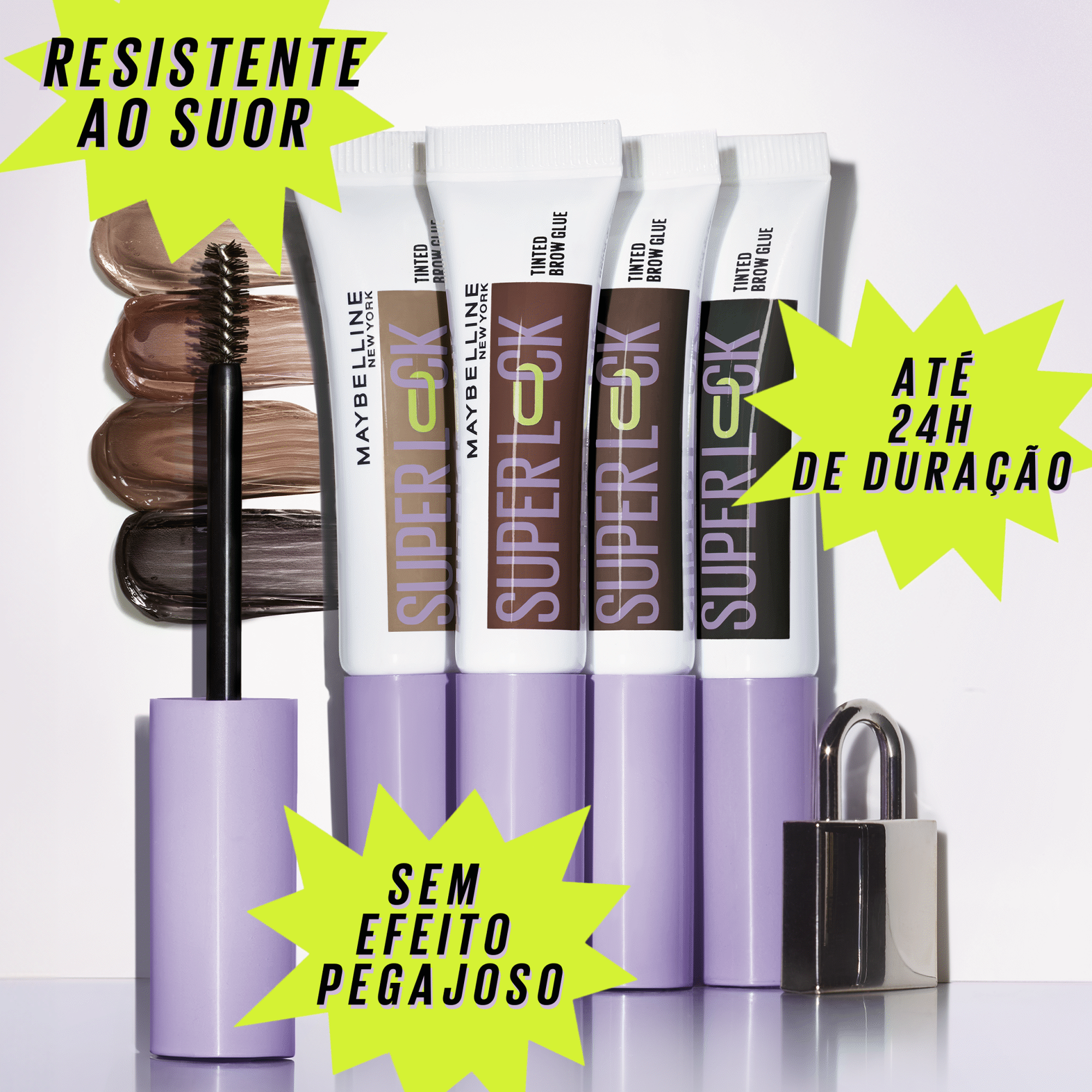 Cola Pestanas Superlock Black Maybelline New York