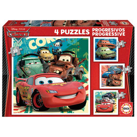 4 Puzzles Progressivos Disney 12 a 25 Peças (vários modelos)