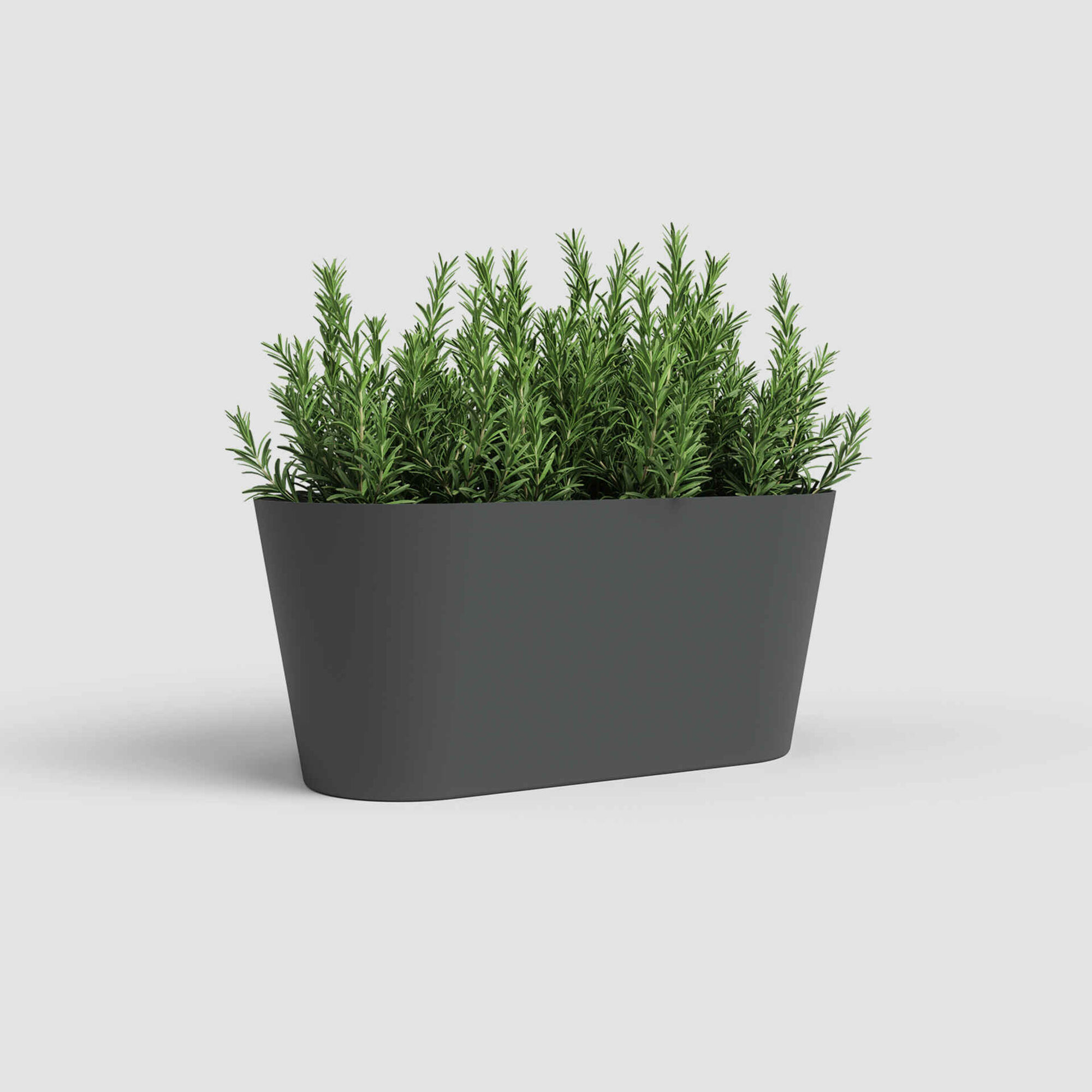 Floreira Plástico 30cm Antracite