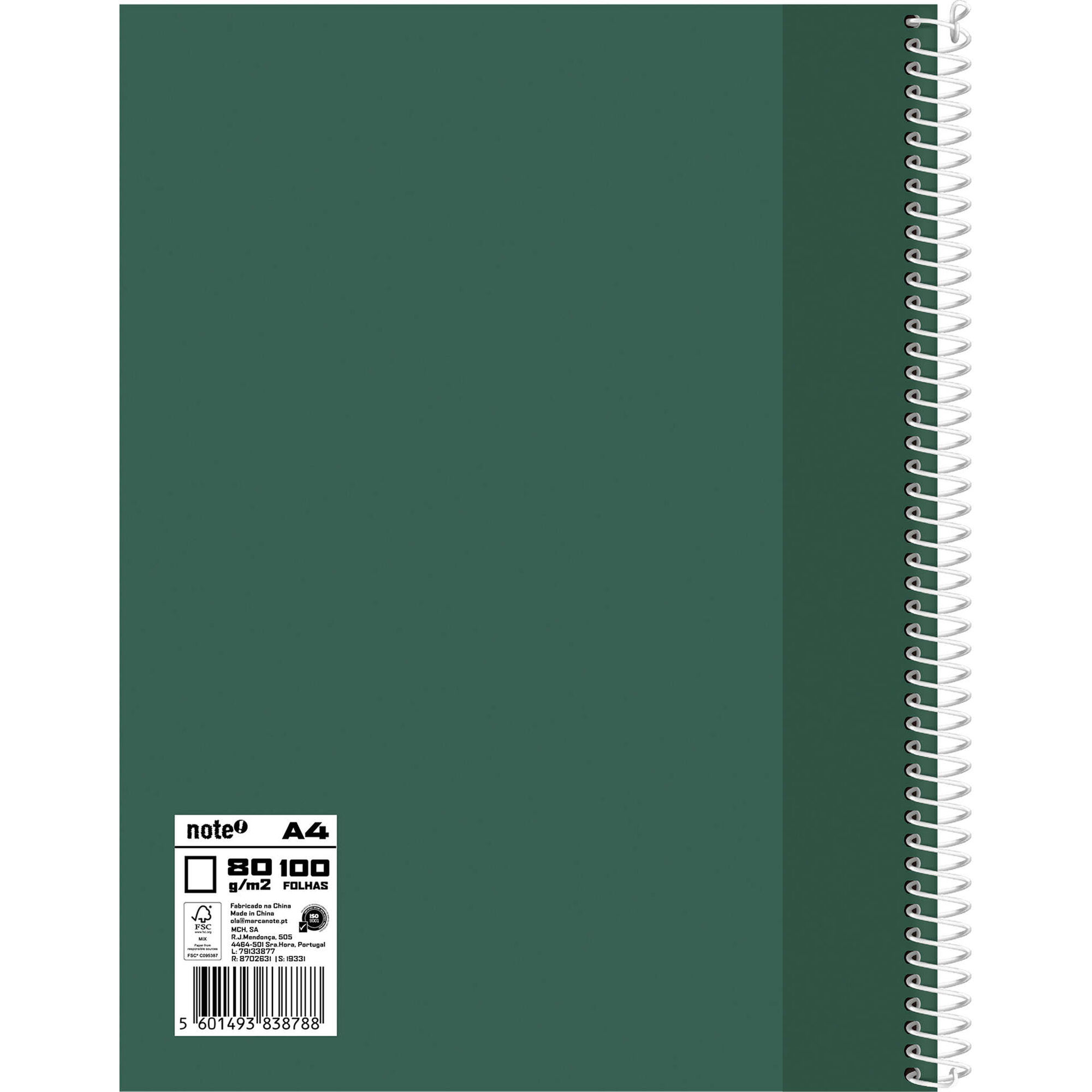 Caderno A4 100 Folhas Liso (v&aacute;rias cores) Note!
