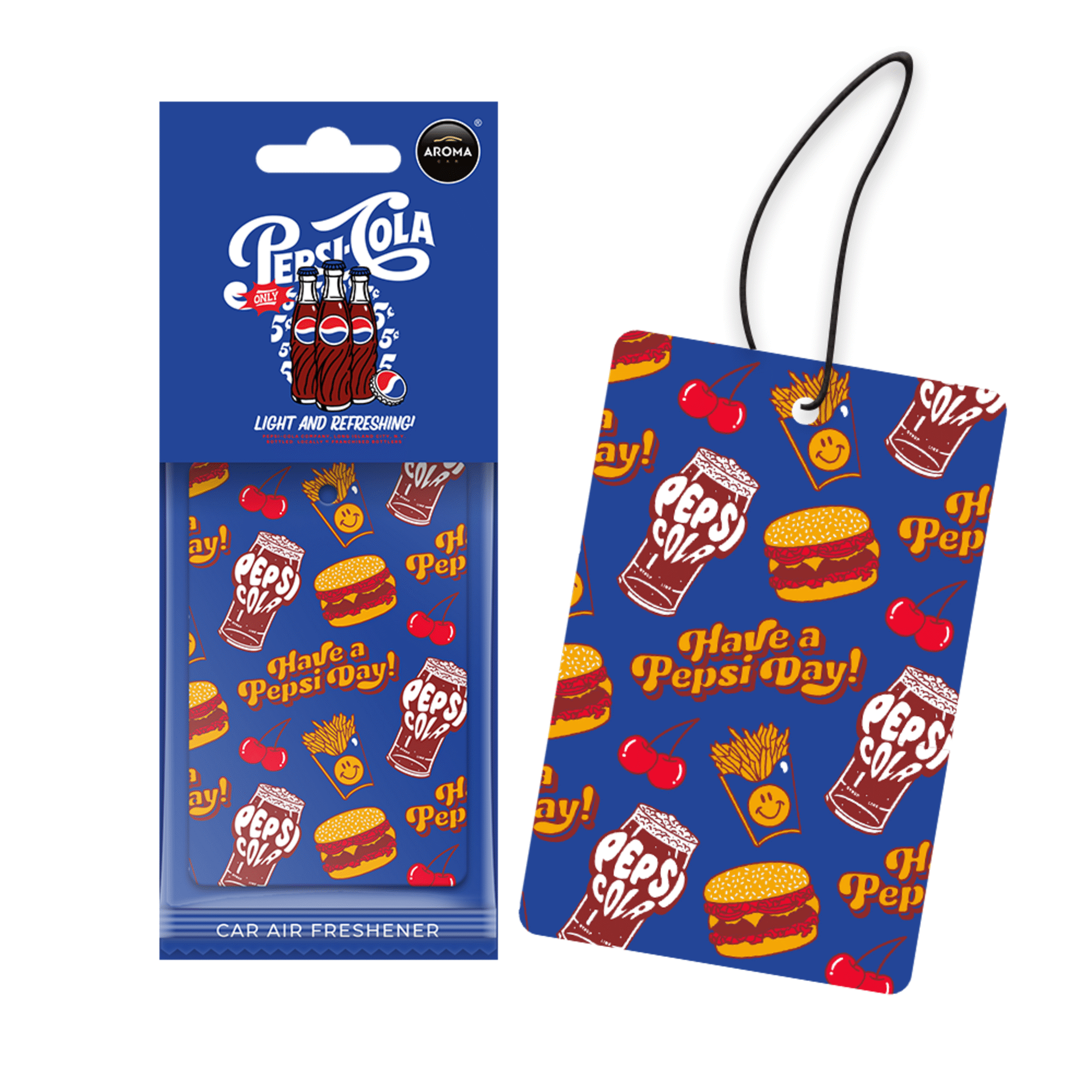 Ambientador Auto Pendurar Cartão Pepsi Fast Food