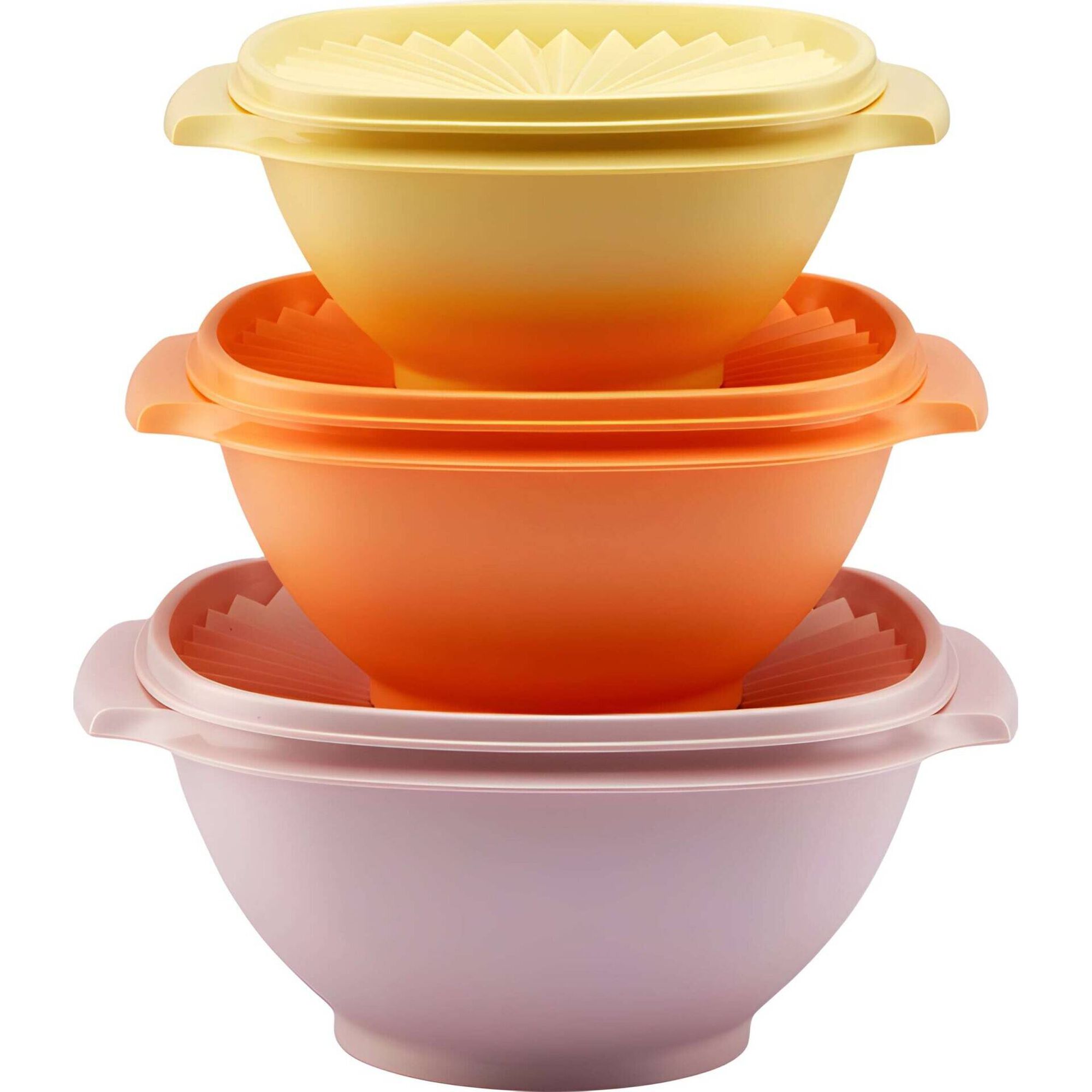 Conjunto de 3 Tigelas Cl&aacute;ssicas Empilh&aacute;veis Tupperware