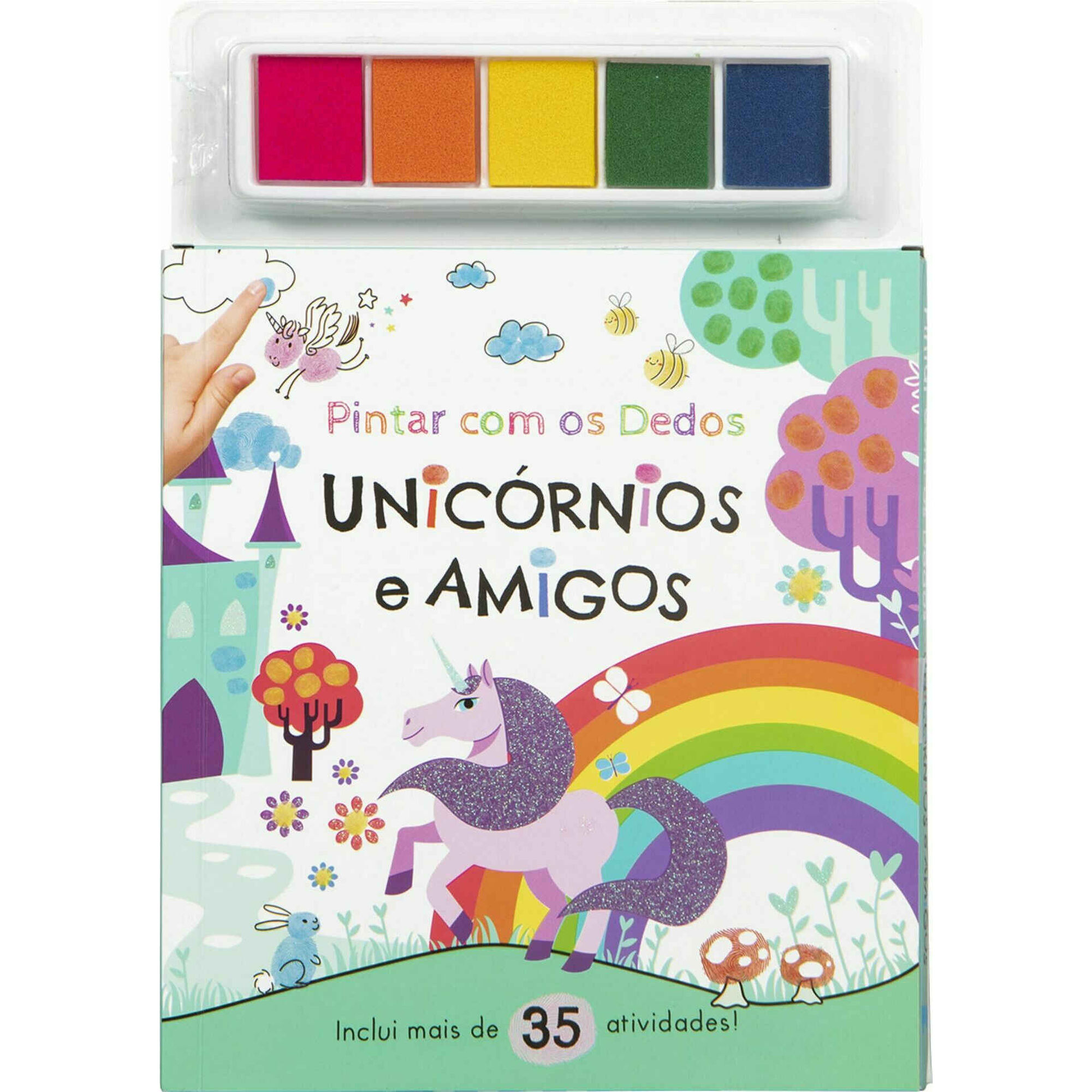 Pintar com os Dedos - Unic&oacute;rnios e Amigos de V&aacute;rios Autores