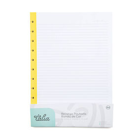 Recarga Papel A4 Pautado para Caderno Smart Talia