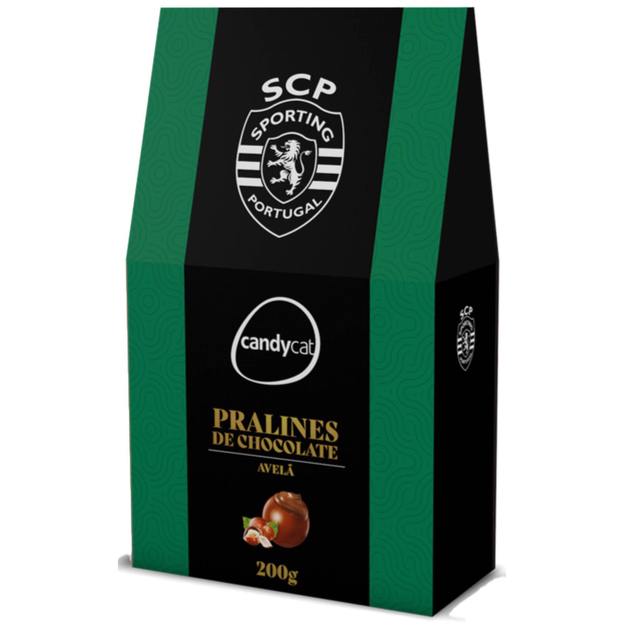 Bombons de Chocolate de Leite com Avel&atilde; Sporting Candycat